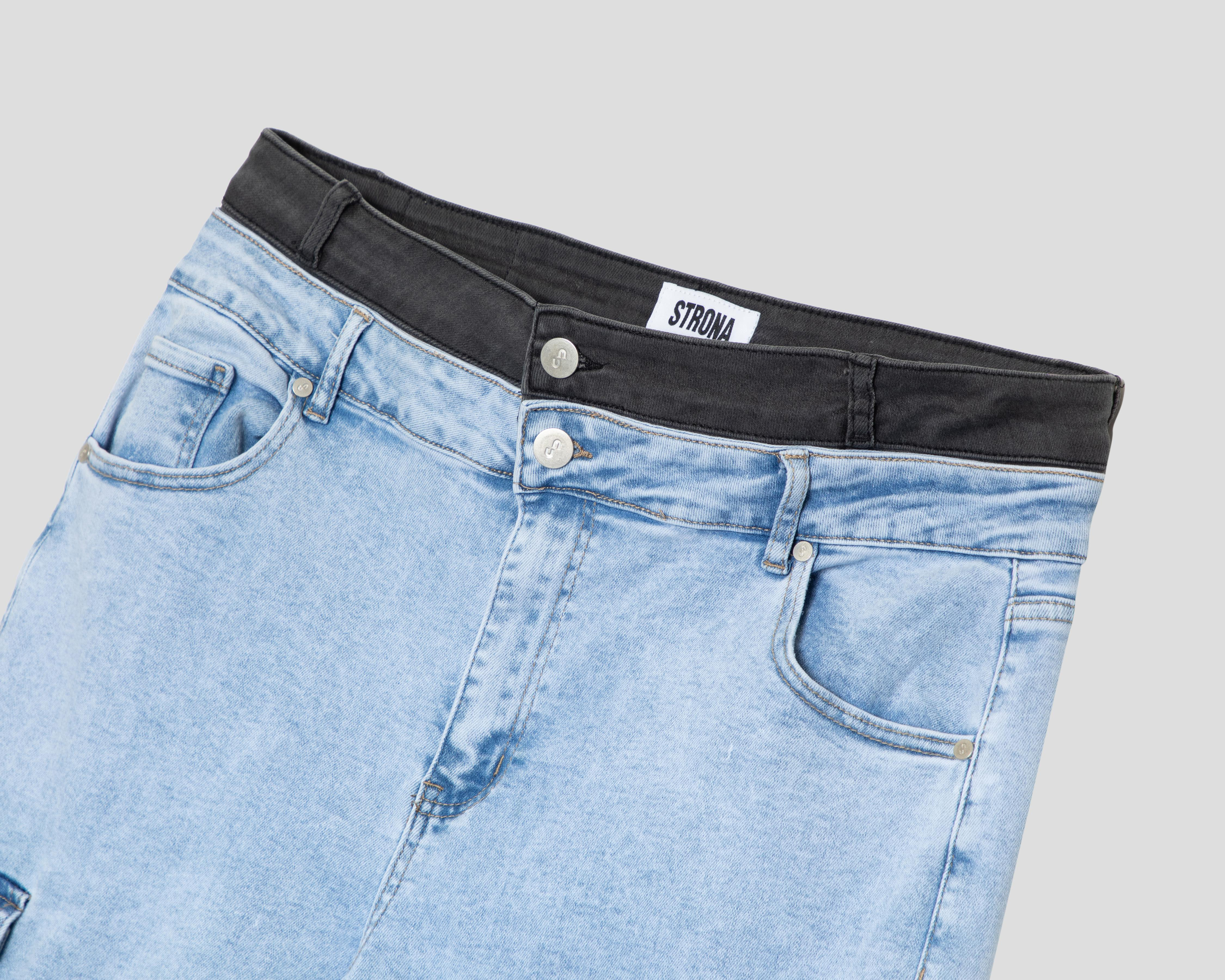 Foto 4 pulgar | Pantalón Cargo Strona de Mezclilla para Mujer