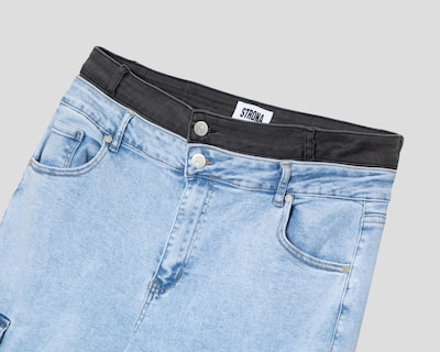 Foto 3 | Pantalón Cargo Strona de Mezclilla para Mujer