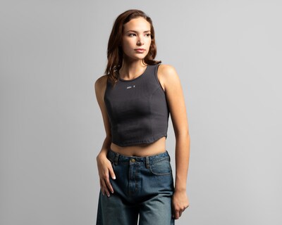 Foto 2 | Playera Gris Strona para Mujer
