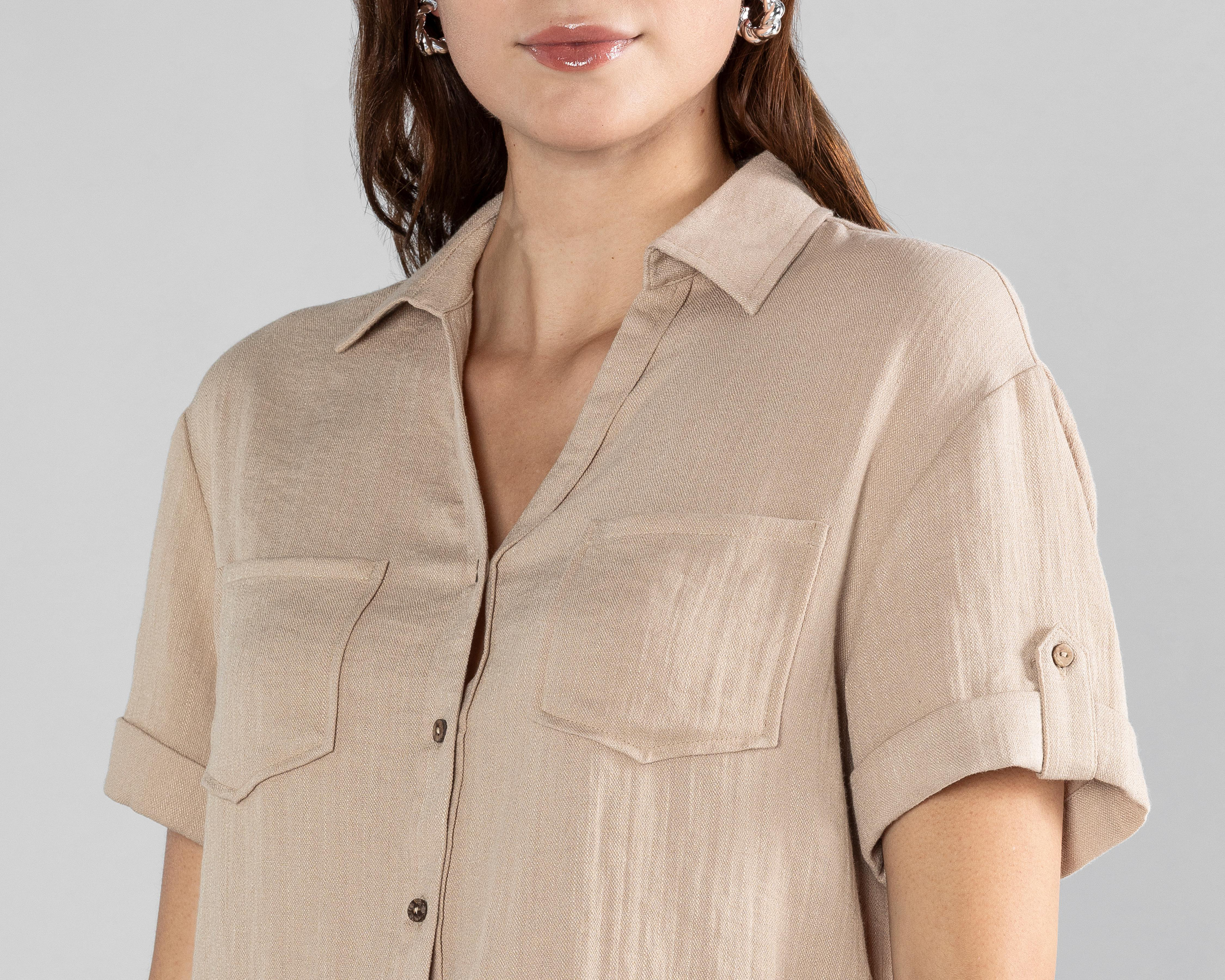 Foto 5 pulgar | Blusa Manga Corta Strona para Mujer