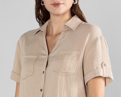 Foto 4 | Blusa Manga Corta Strona para Mujer