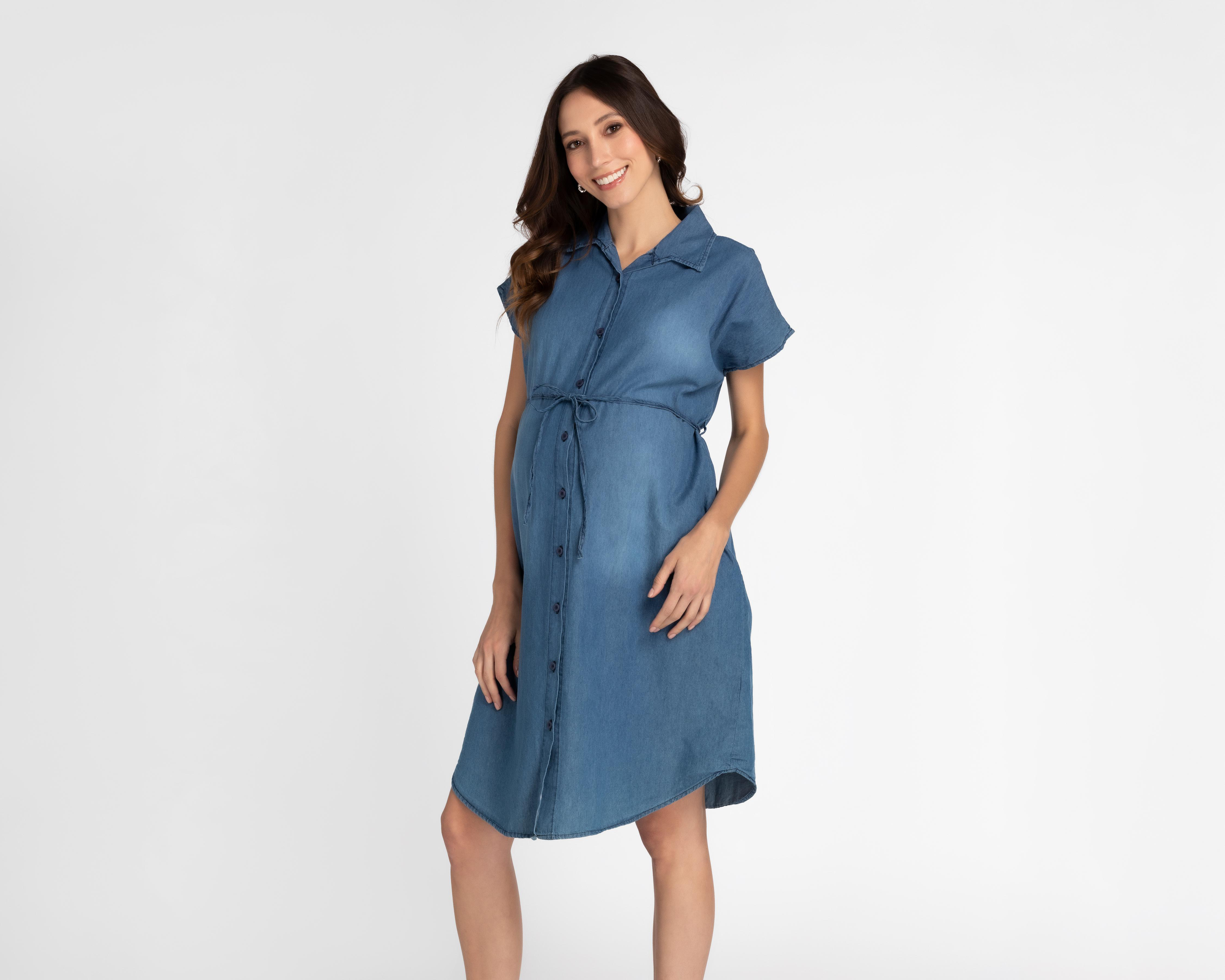 Foto 2 pulgar | Vestido de Maternidad Mamá Bella Manga Corta