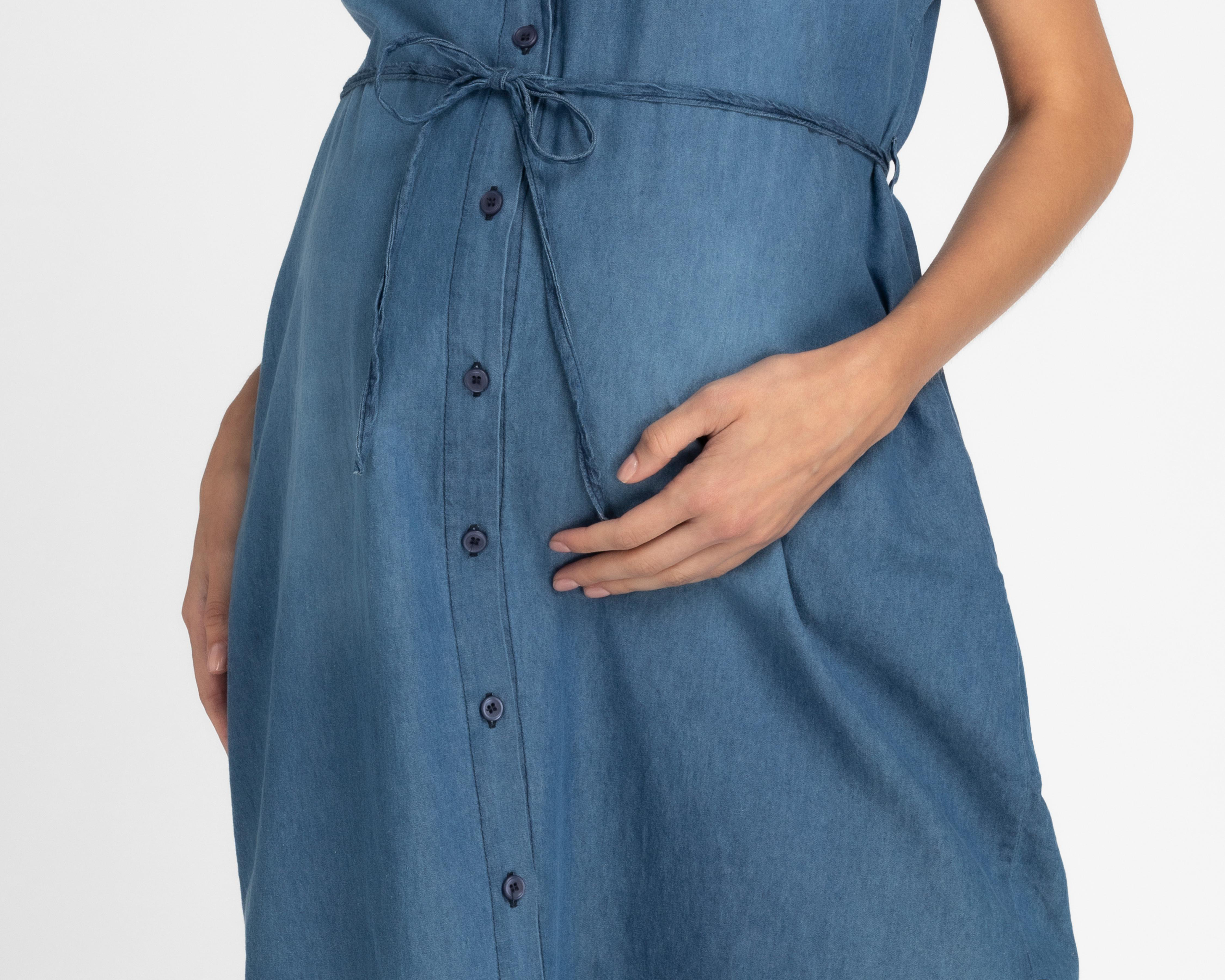 Foto 6 pulgar | Vestido de Maternidad Mamá Bella Manga Corta