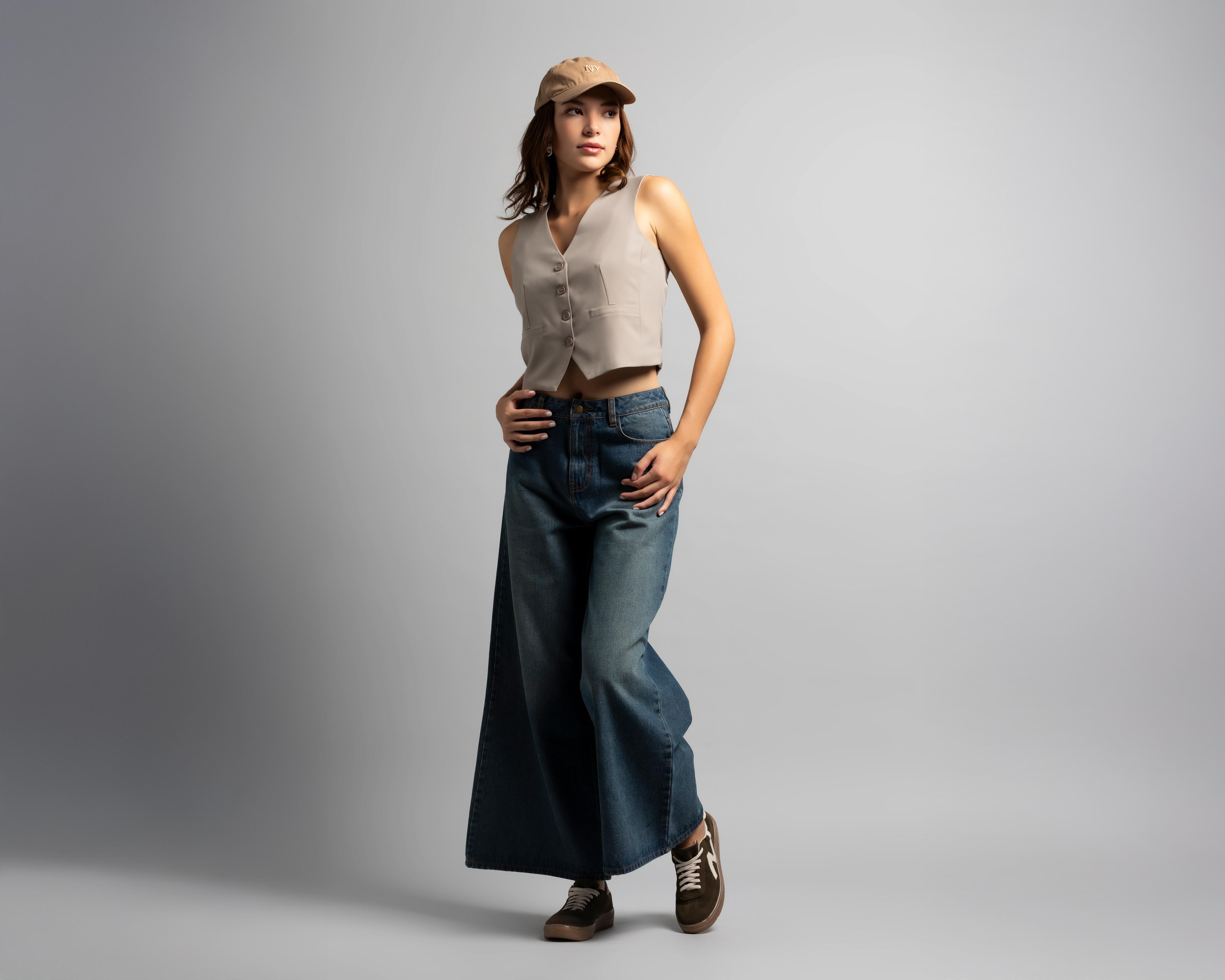 Chaleco Café Strona para Mujer