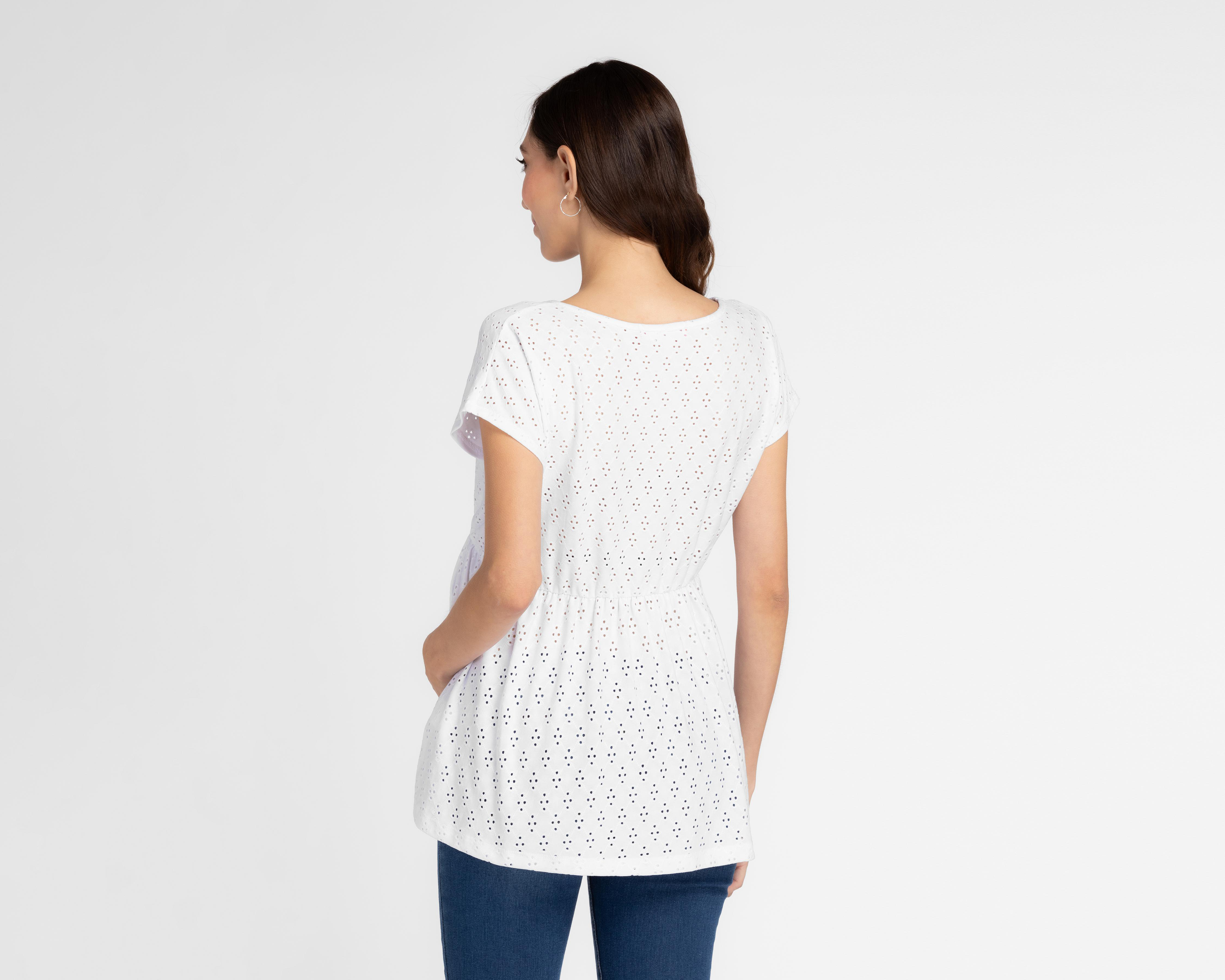 Foto 4 pulgar | Playera de Maternidad Mamá Bella Manga Corta