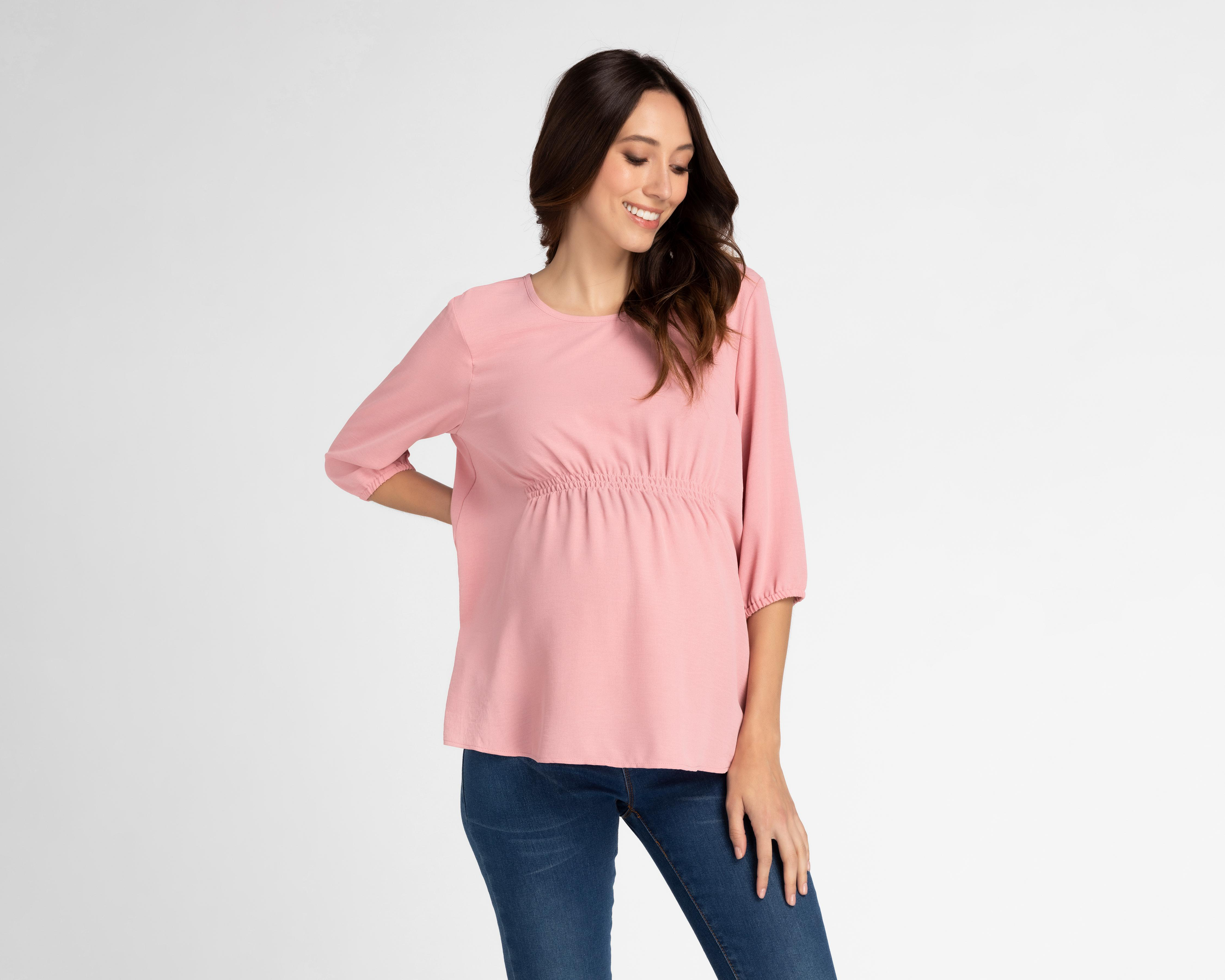 Foto 2 pulgar | Blusa de Maternidad Mamá Bella Manga Larga