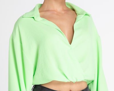 Foto 4 | Blusa Jennifer Lopez Verde Manga Larga