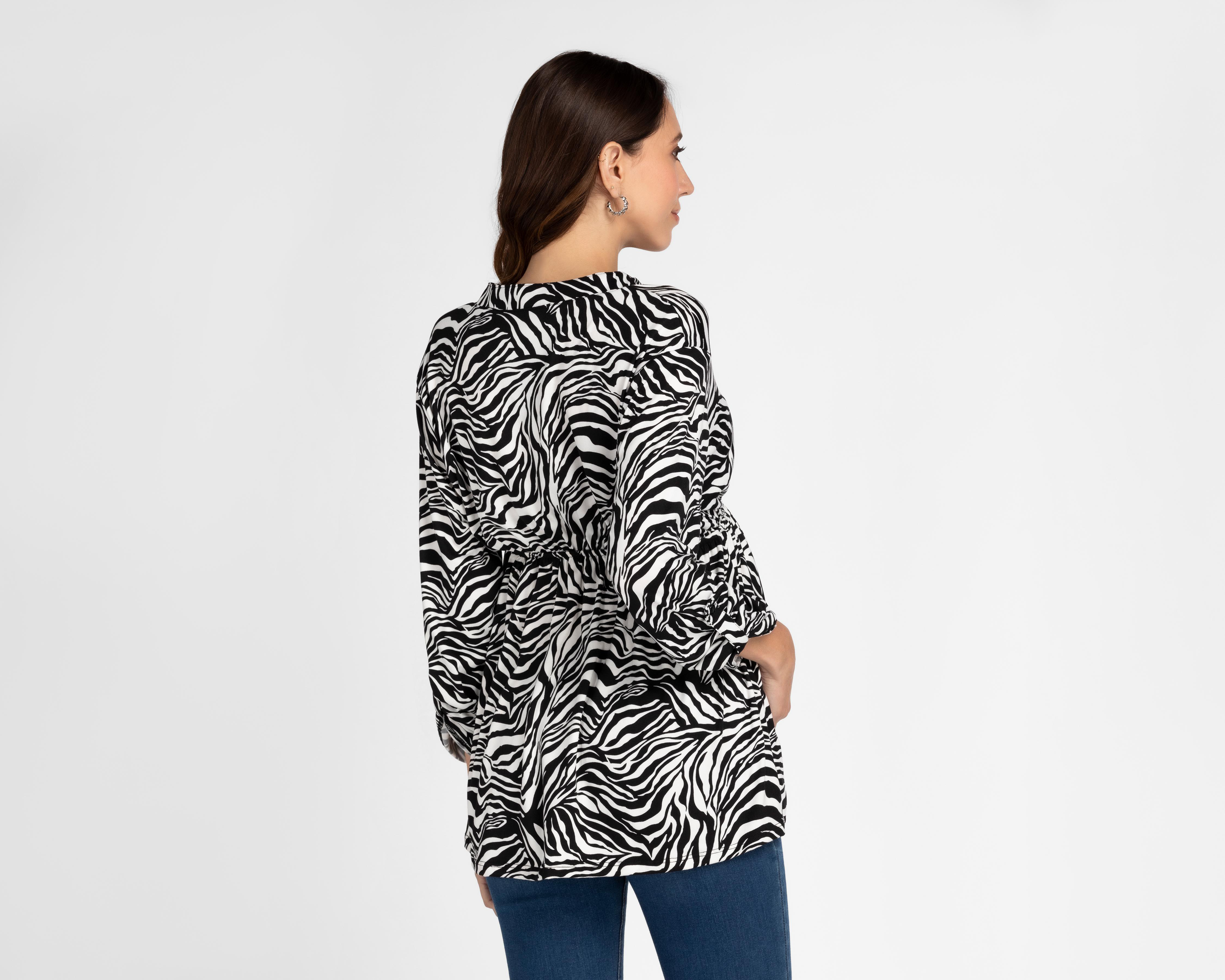Foto 4 pulgar | Blusa de Maternidad Mamá Bella Manga Larga