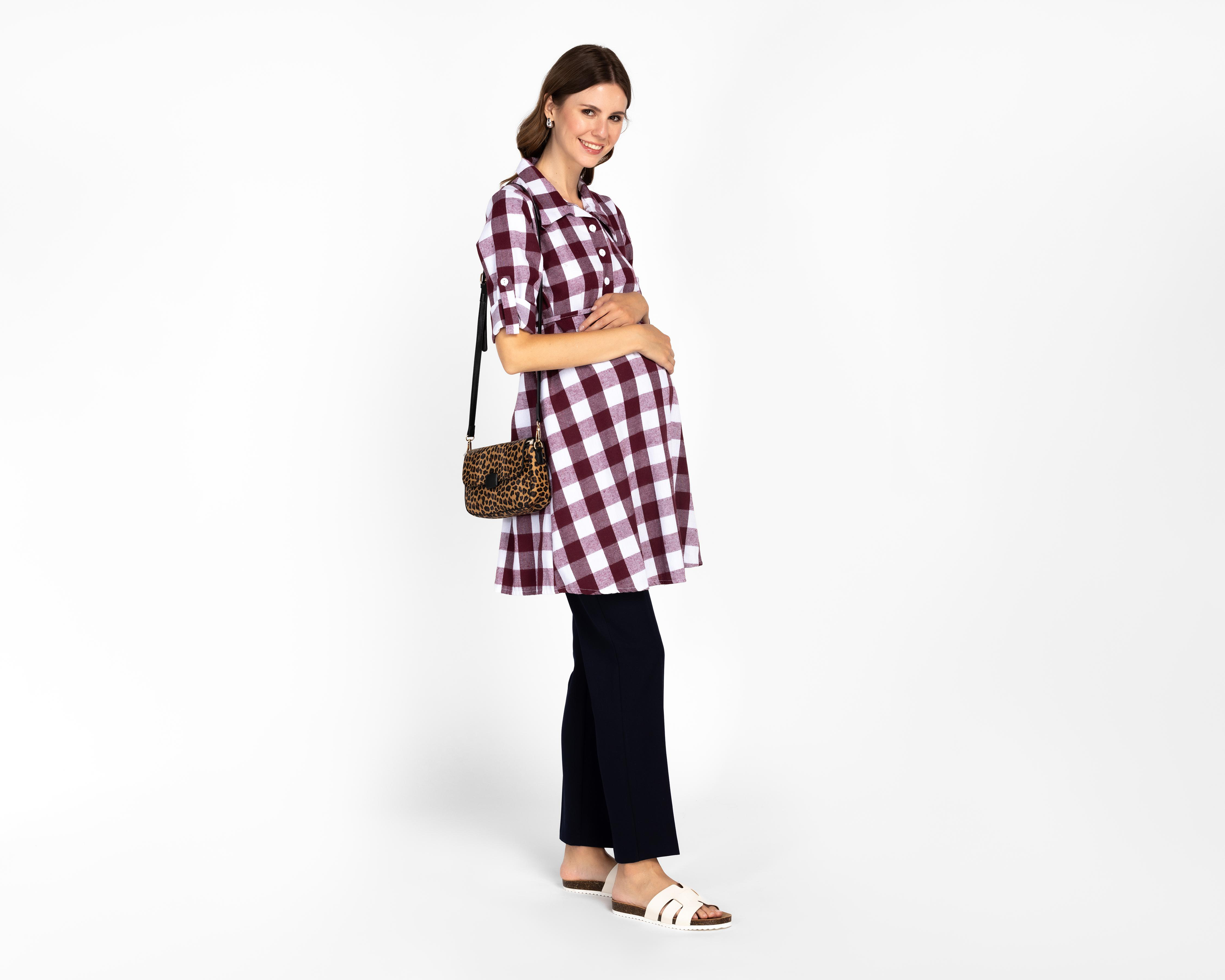 Foto 4 pulgar | Vestido de Maternidad Mam Maternity Estampado