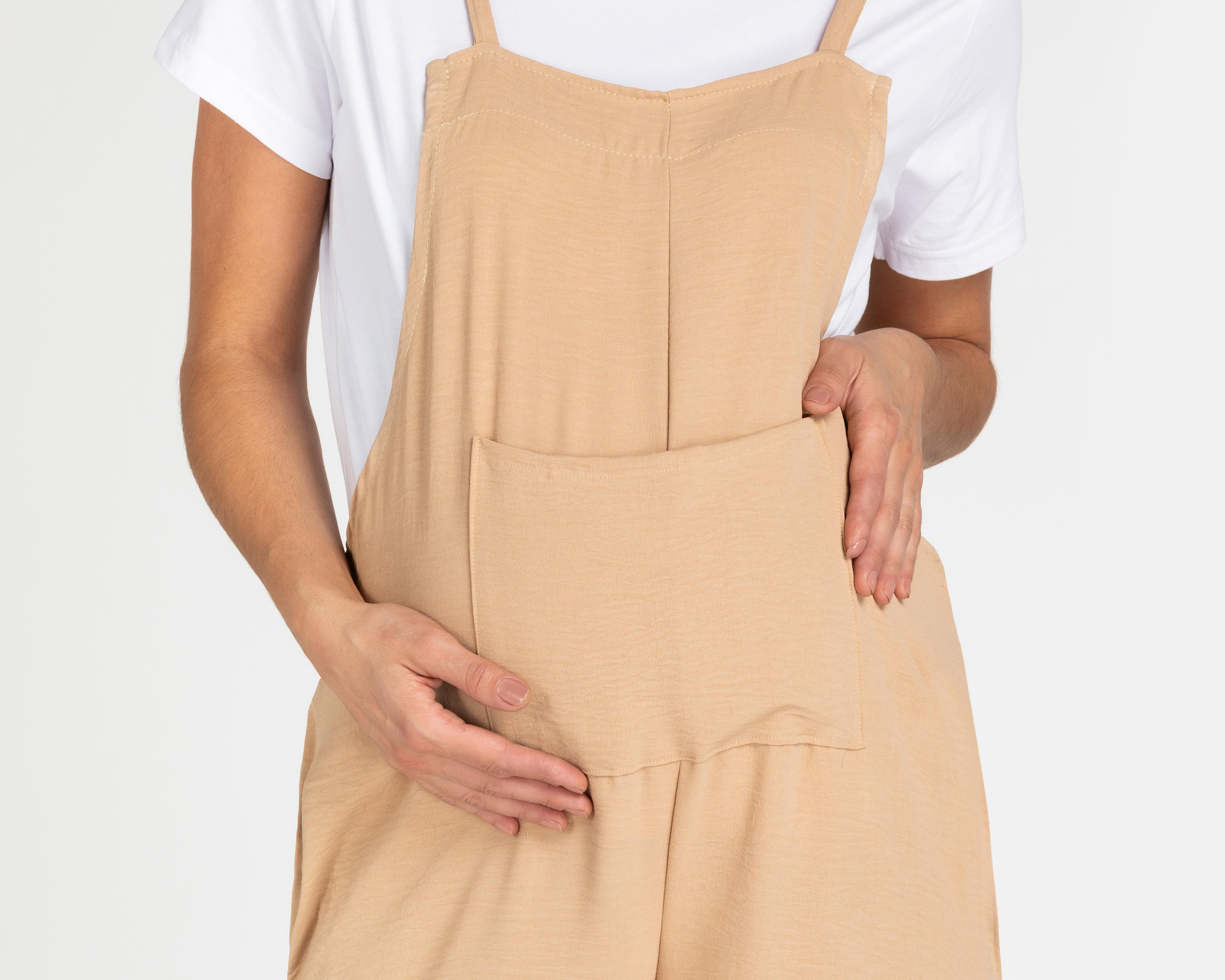 Foto 5 pulgar | Jumper de Maternidad Mam Maternity Beige con Tirantes
