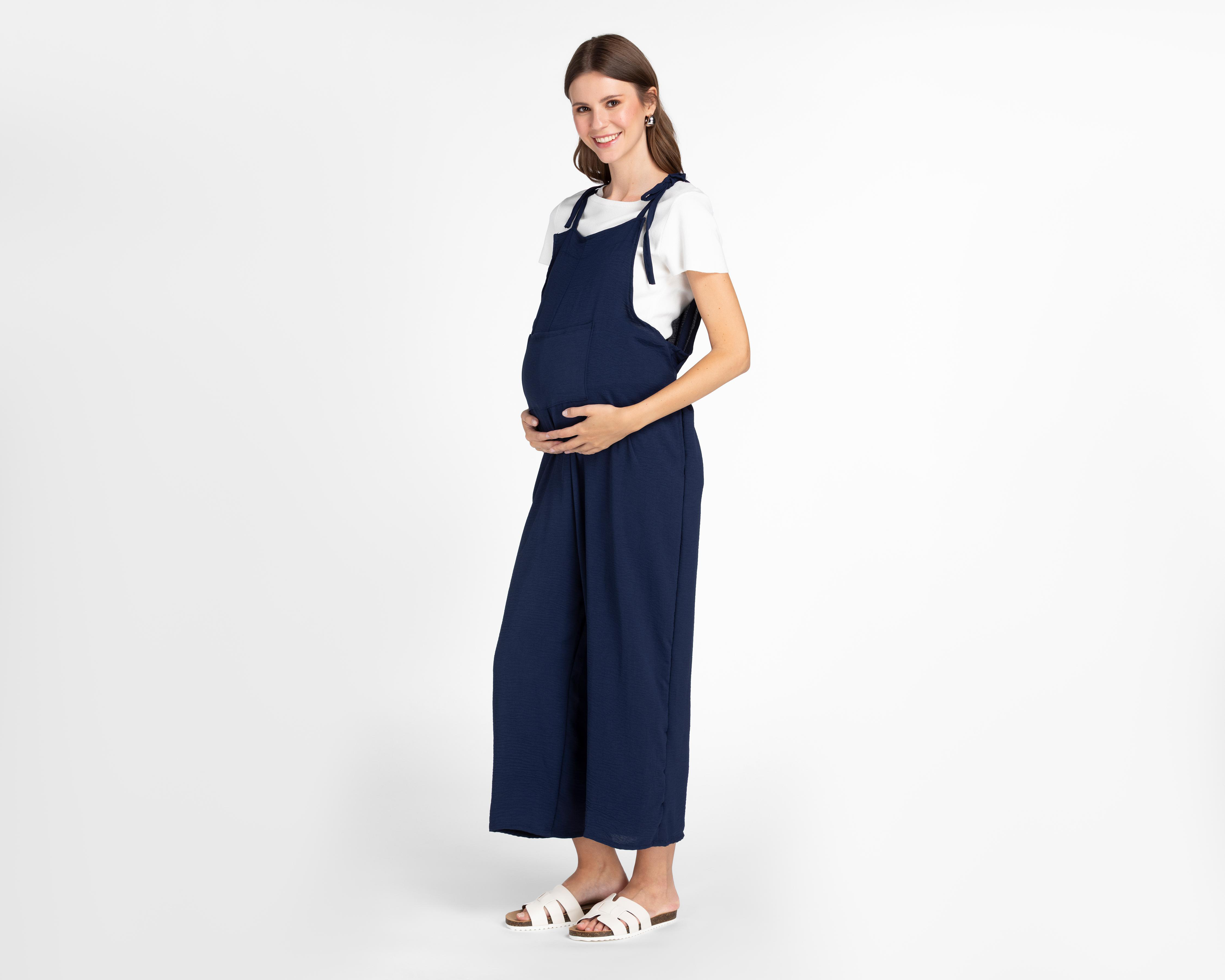 Foto 2 pulgar | Jumper de Maternidad Mam Maternity Azul con Tirantes