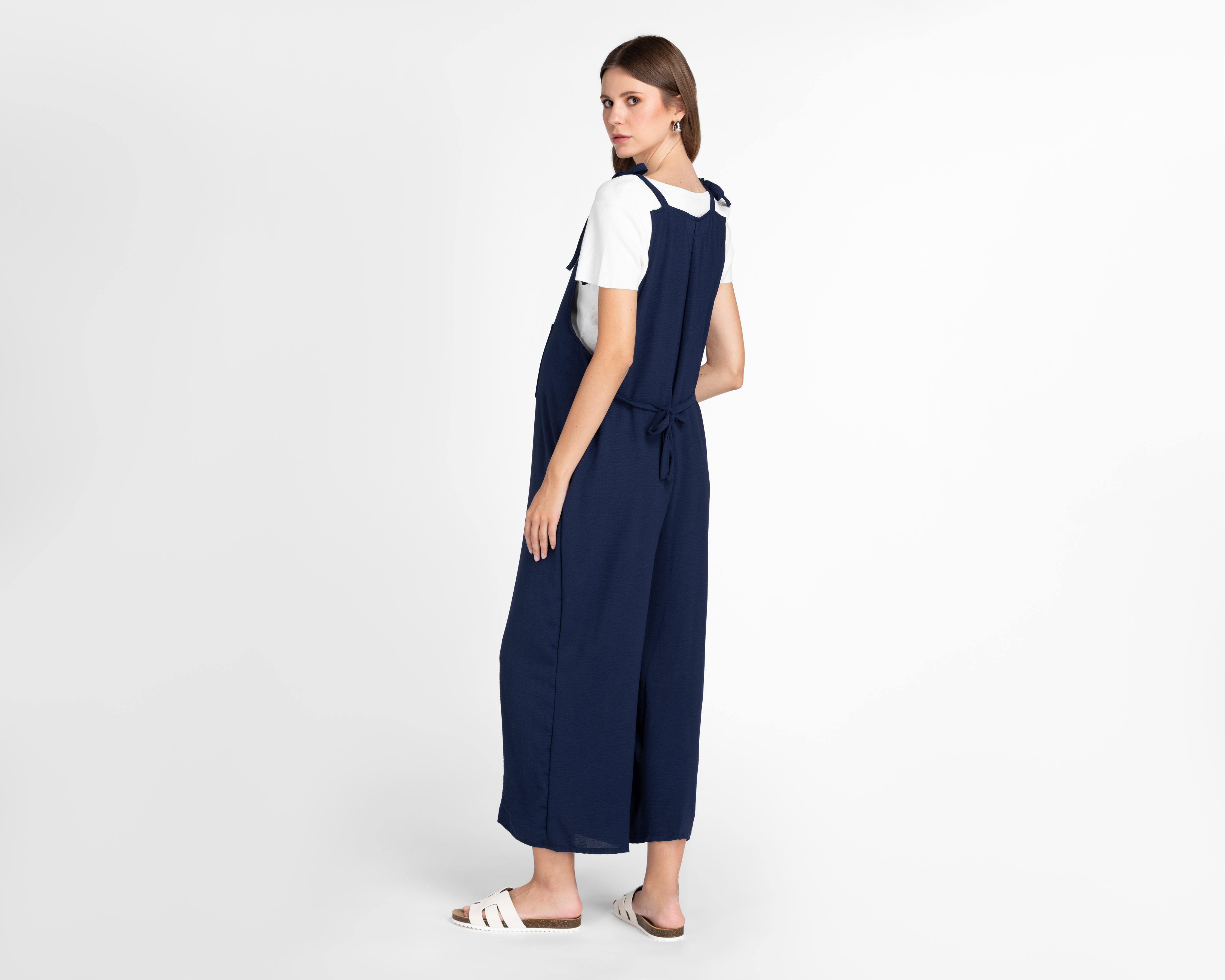 Foto 4 pulgar | Jumper de Maternidad Mam Maternity Azul con Tirantes