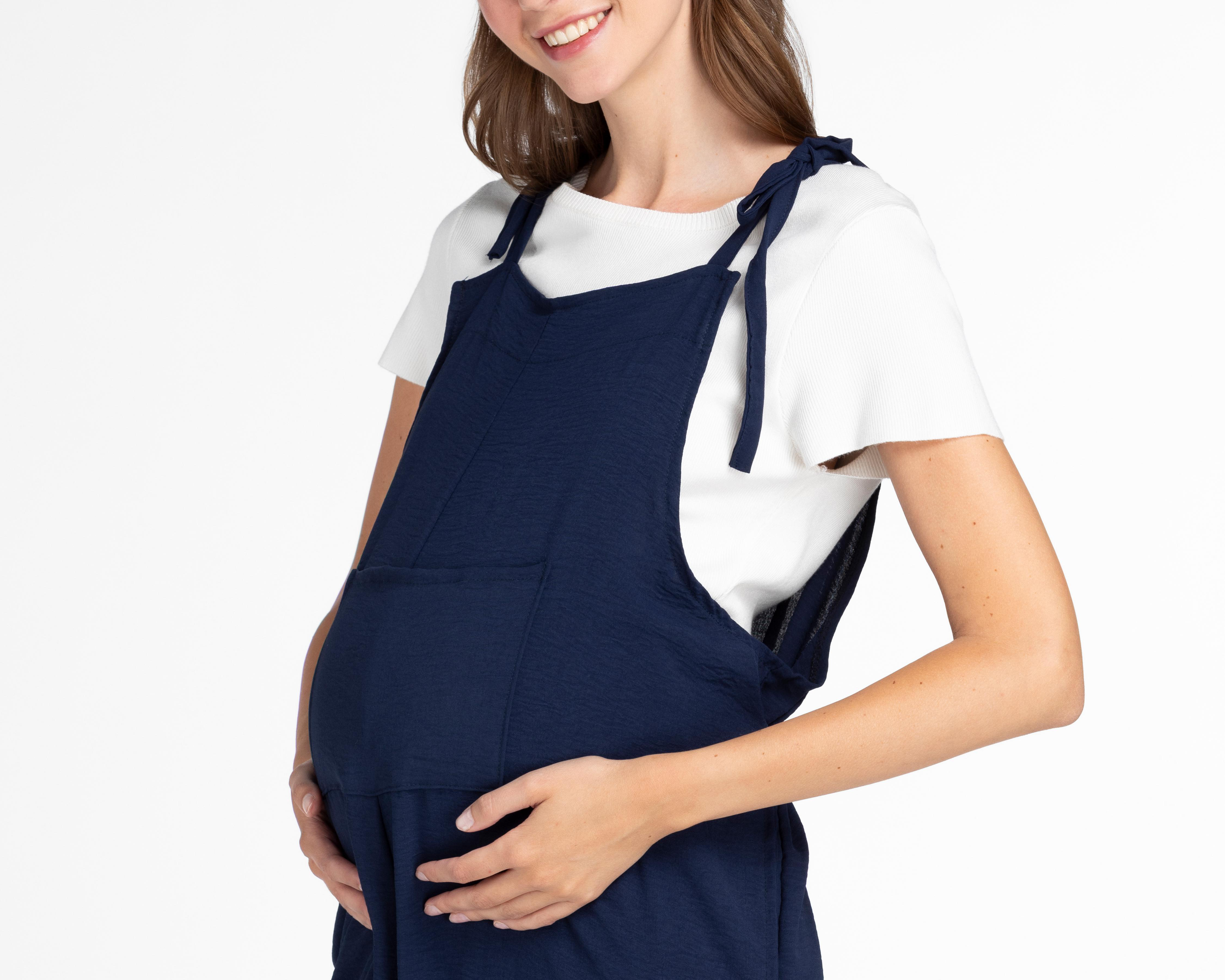 Foto 5 pulgar | Jumper de Maternidad Mam Maternity Azul con Tirantes