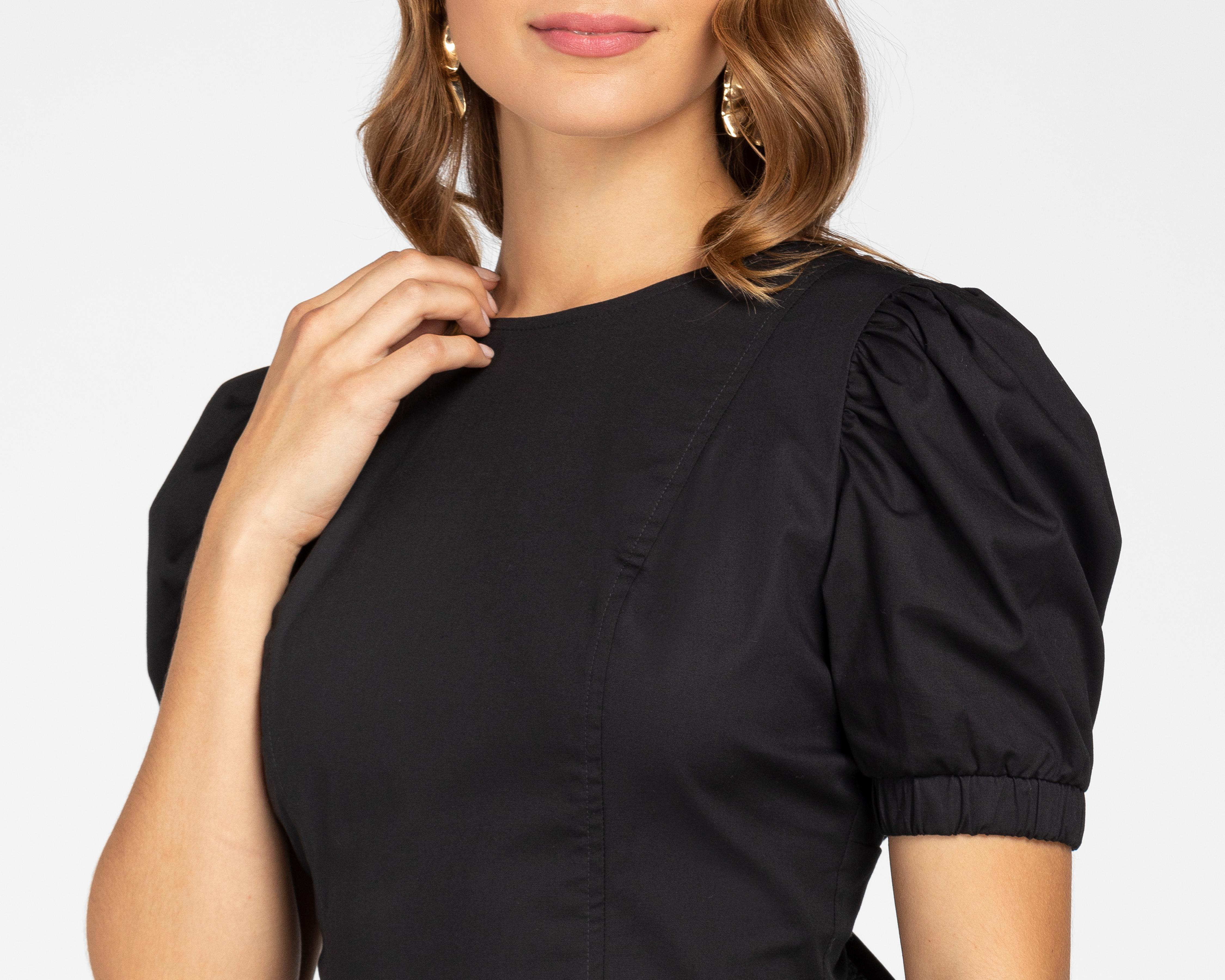 Foto 4 | Blusa Jennifer Lopez Manga de Farol con Escote en Espalda
