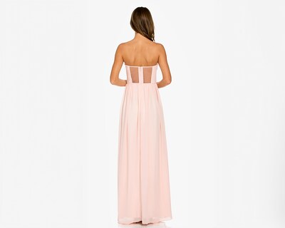 Foto 3 | Vestido Minuet de Noche Rosa Strapless con Pedrería