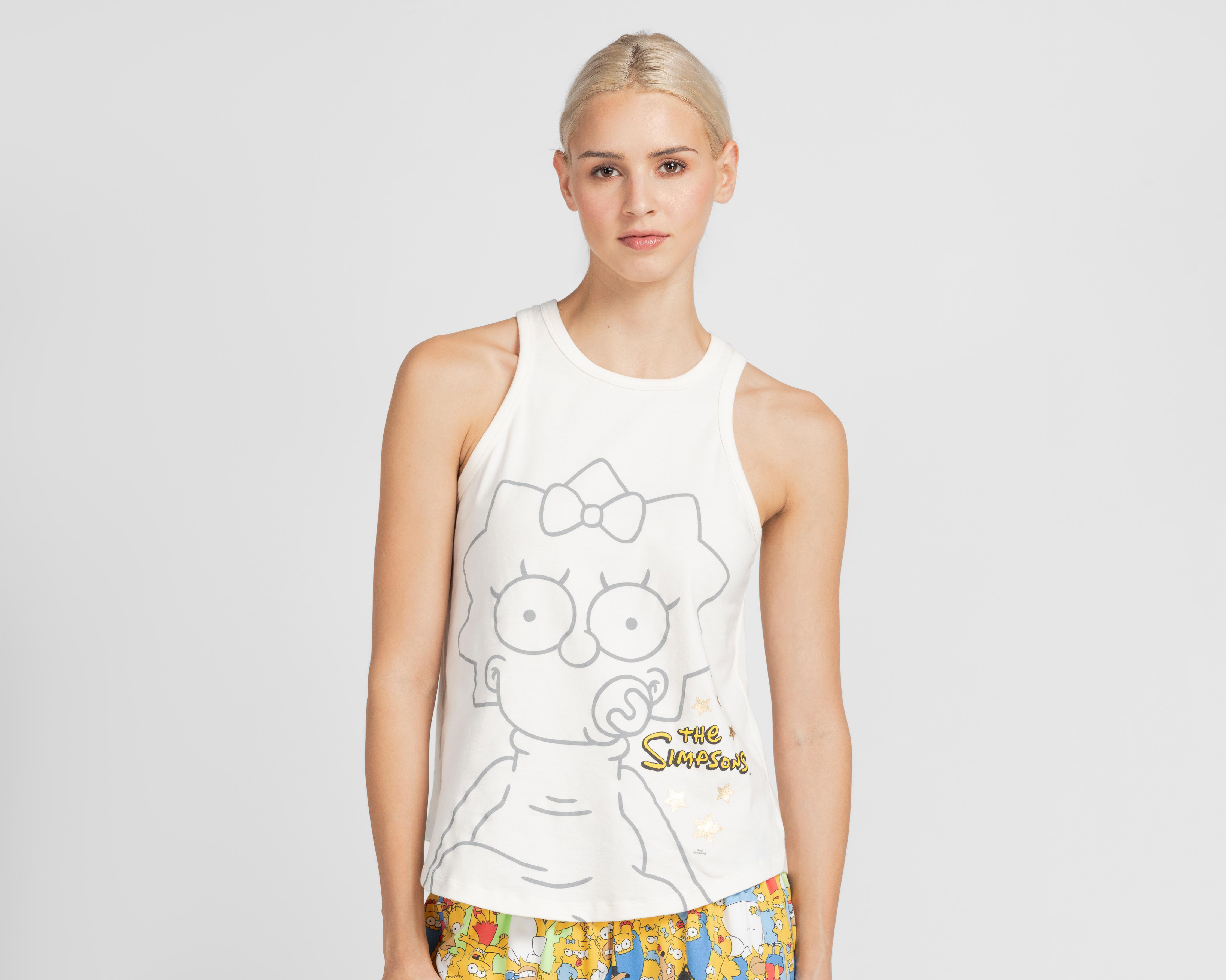 Foto 3 | Pijama The Simpsons para Mujer 2 Piezas