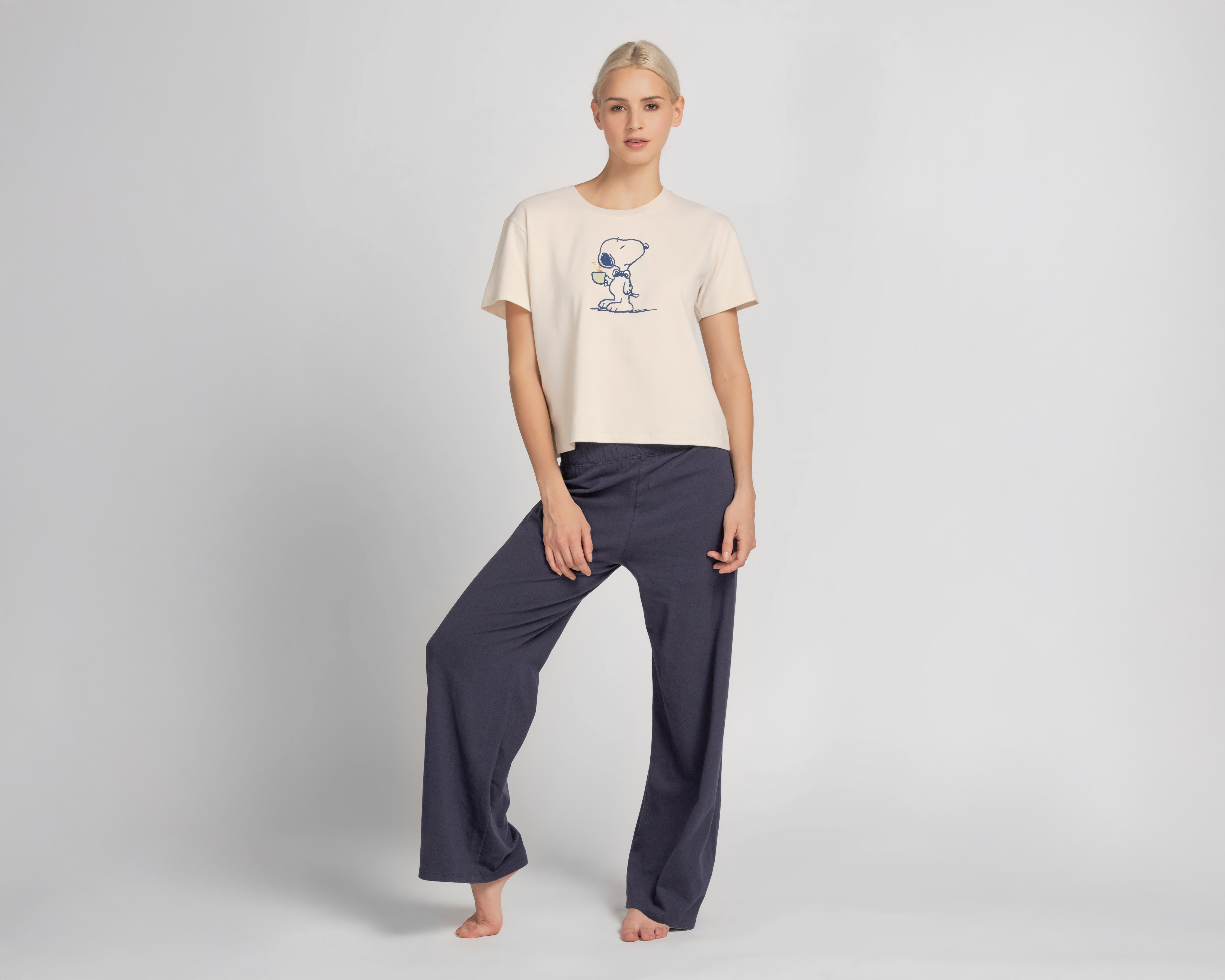 Pijama Peanuts para Mujer 2 Piezas $429