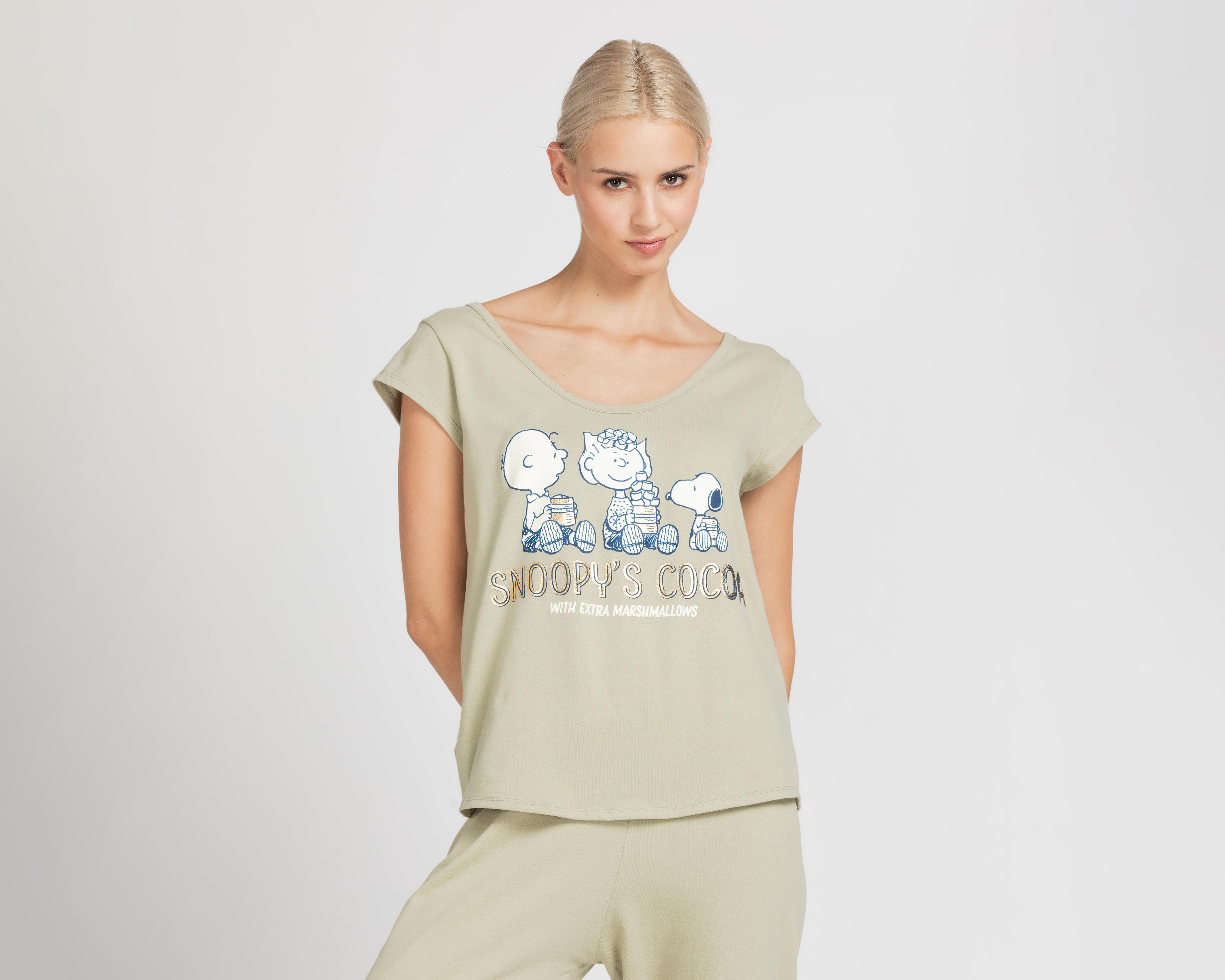Foto 3 | Pijama Peanuts para Mujer 2 Piezas