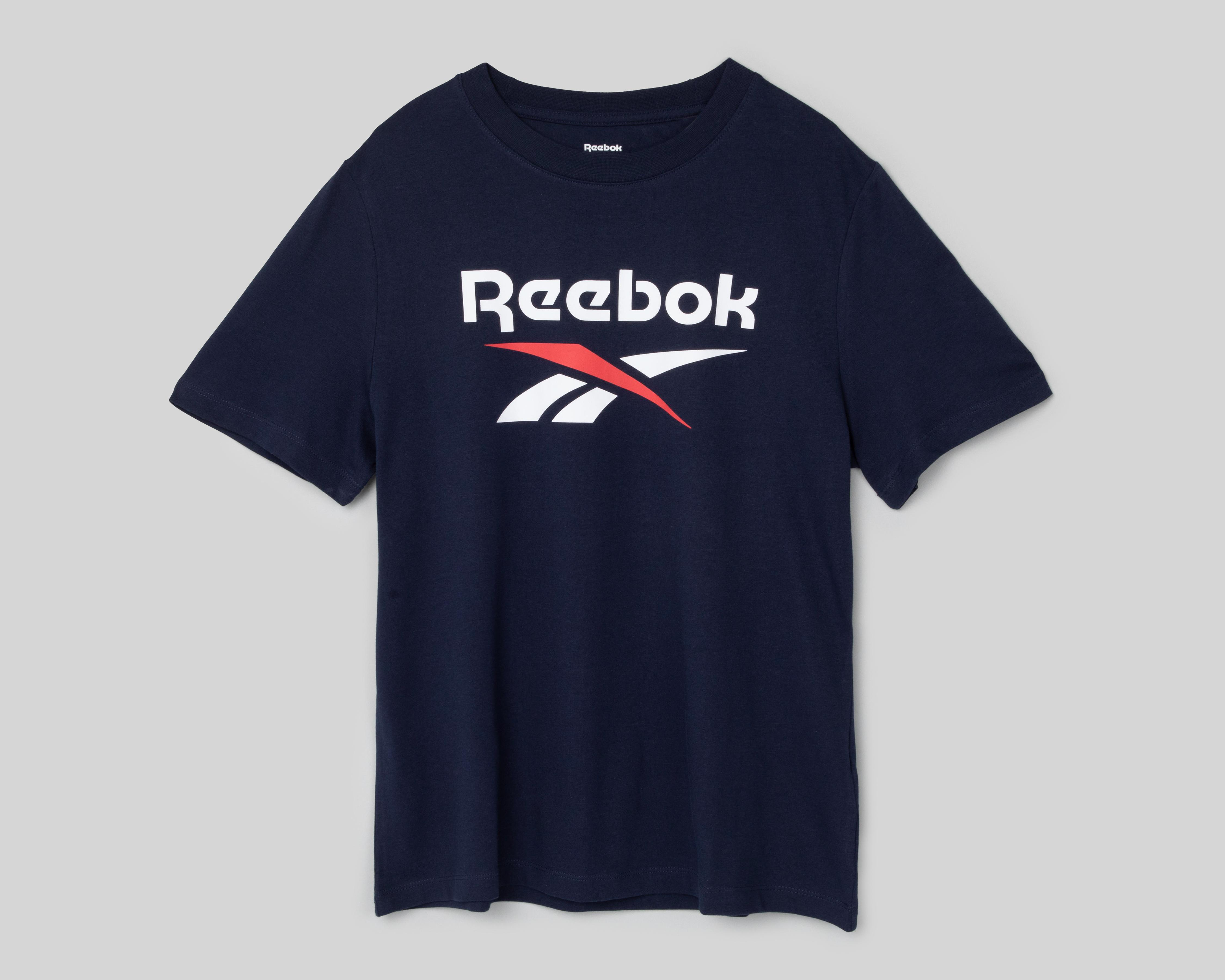 Foto 2 pulgar | Playera Reebok Manga Corta con Estampado