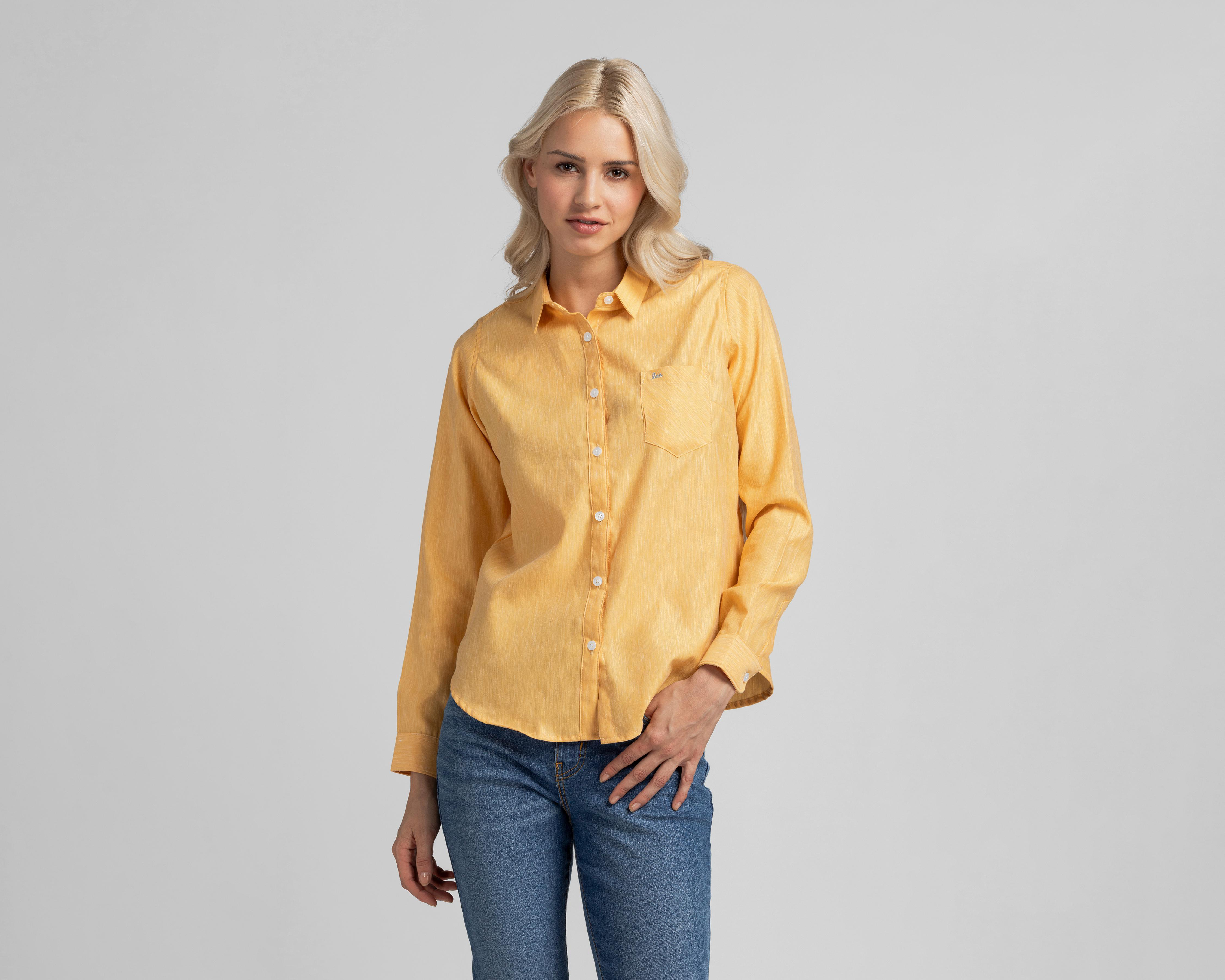 Foto 1 | Blusa Lee Mostaza para Mujer
