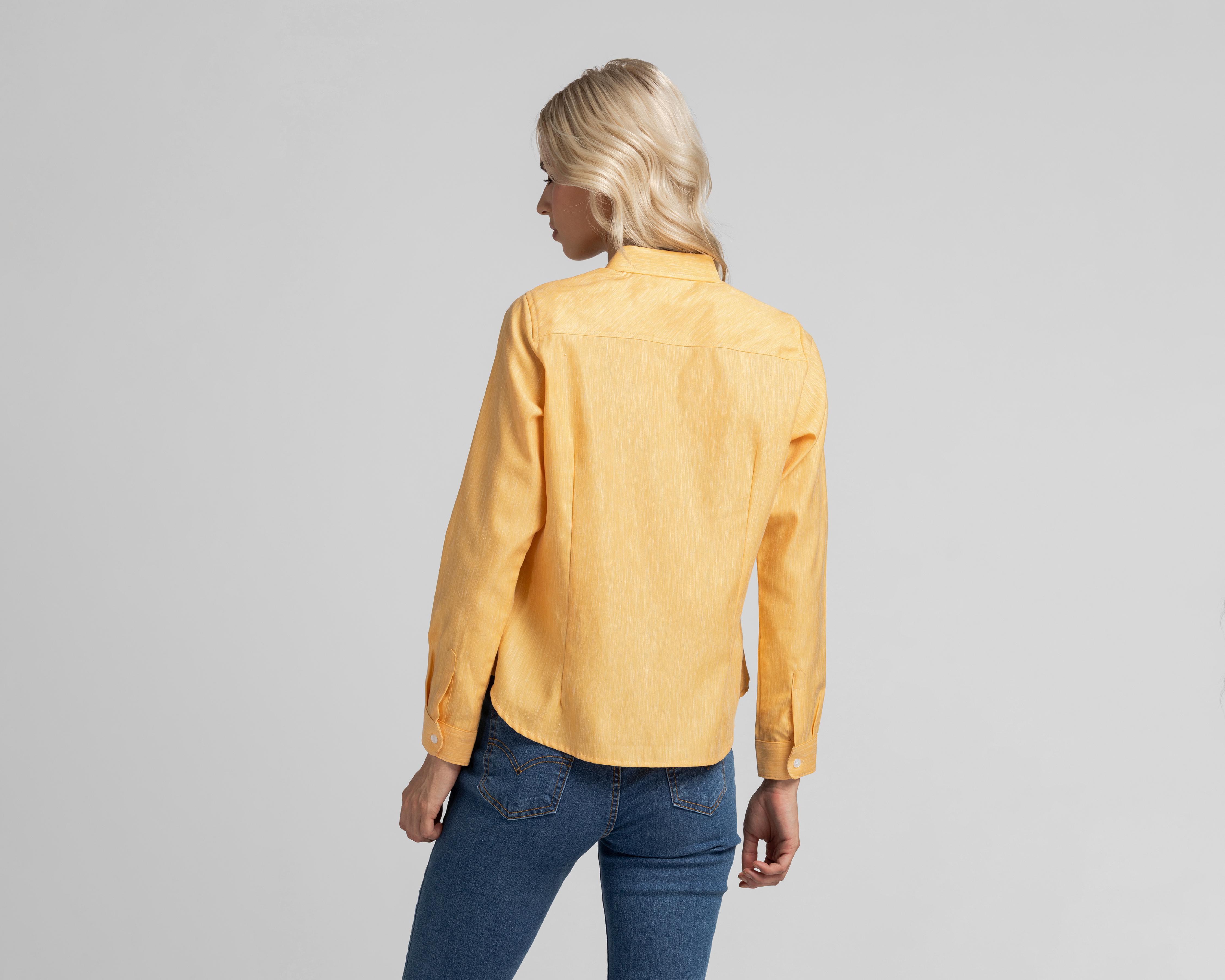 Foto 3 | Blusa Lee Mostaza para Mujer