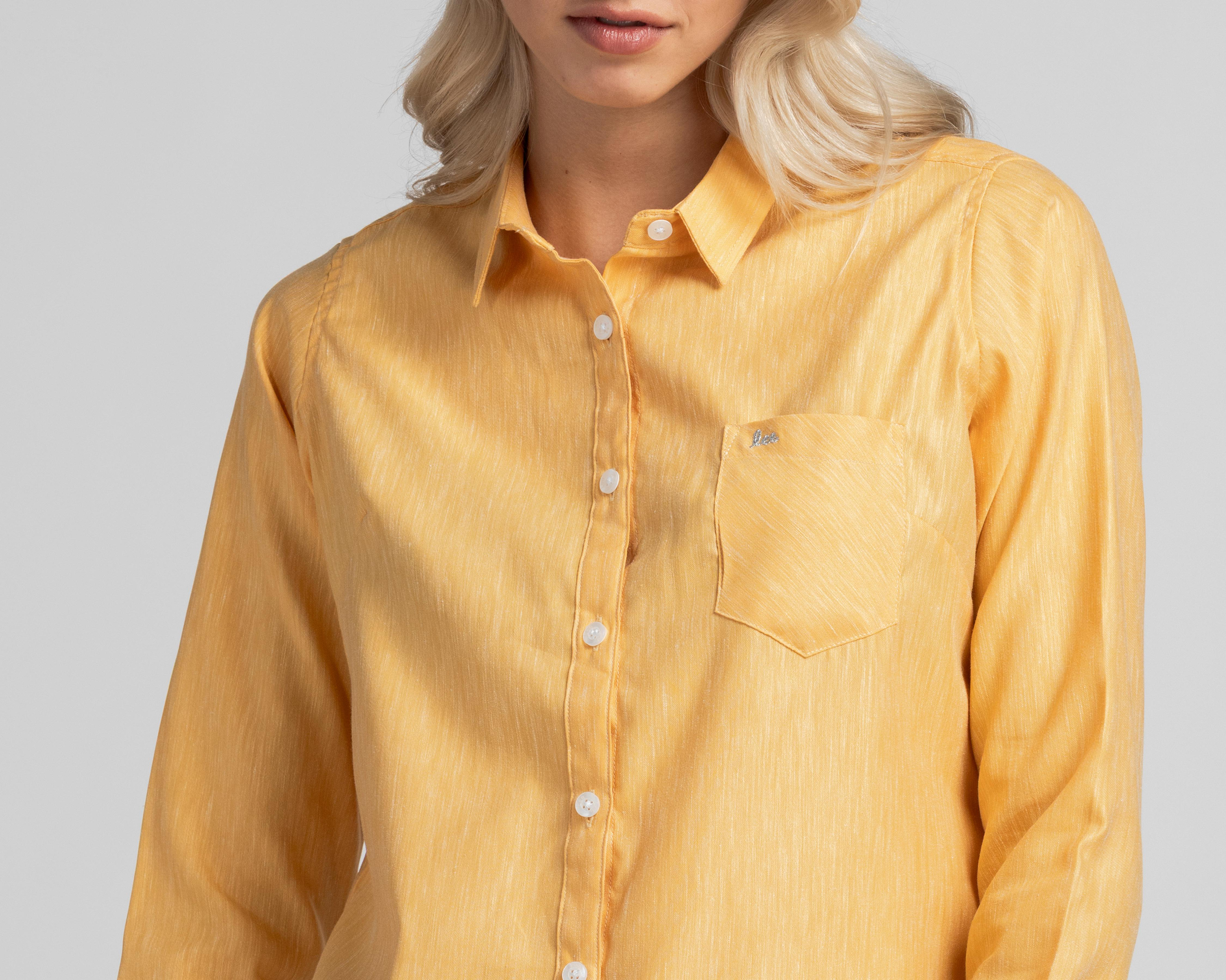Foto 4 | Blusa Lee Mostaza para Mujer