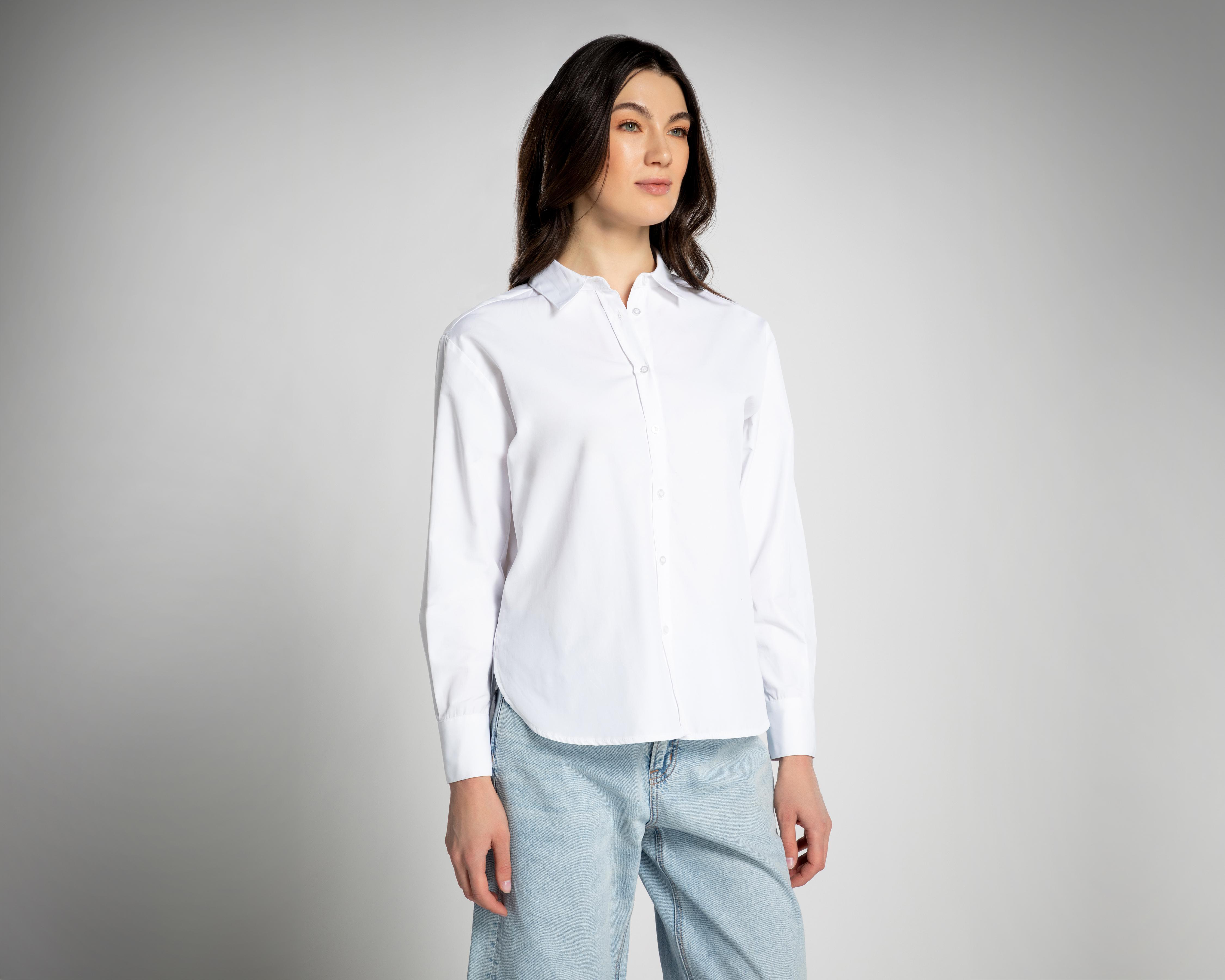 Foto 3 pulgar | Blusa Thinner Manga Larga con Botones