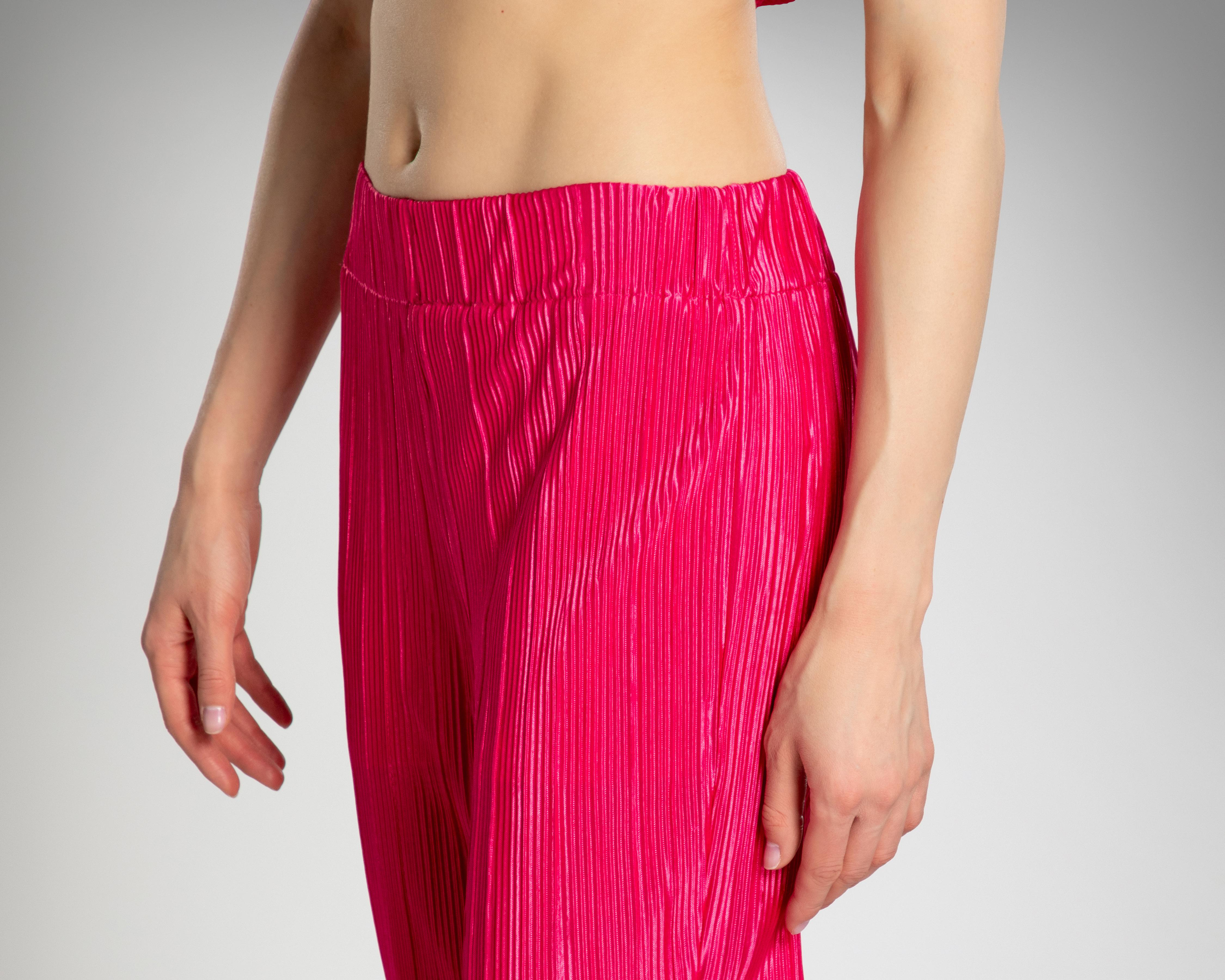 Foto 4 | Pantalón Ancho Thinner Plisado