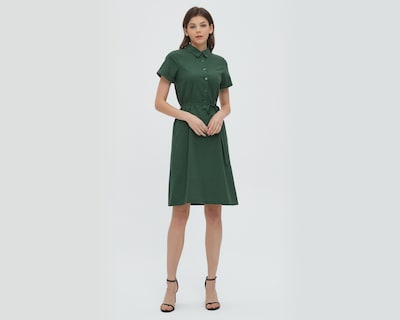 Foto 1 | Vestido Sahara Casual de Cuello Americano con Botones