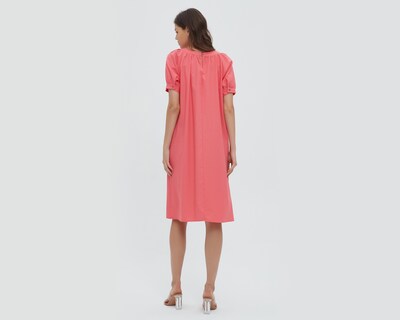 Foto 4 | Vestido Sahara Casual Rosa con Manga Corta