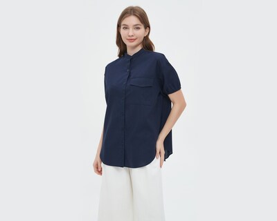 Foto 1 | Blusa Sahara Manga Corta con Botones