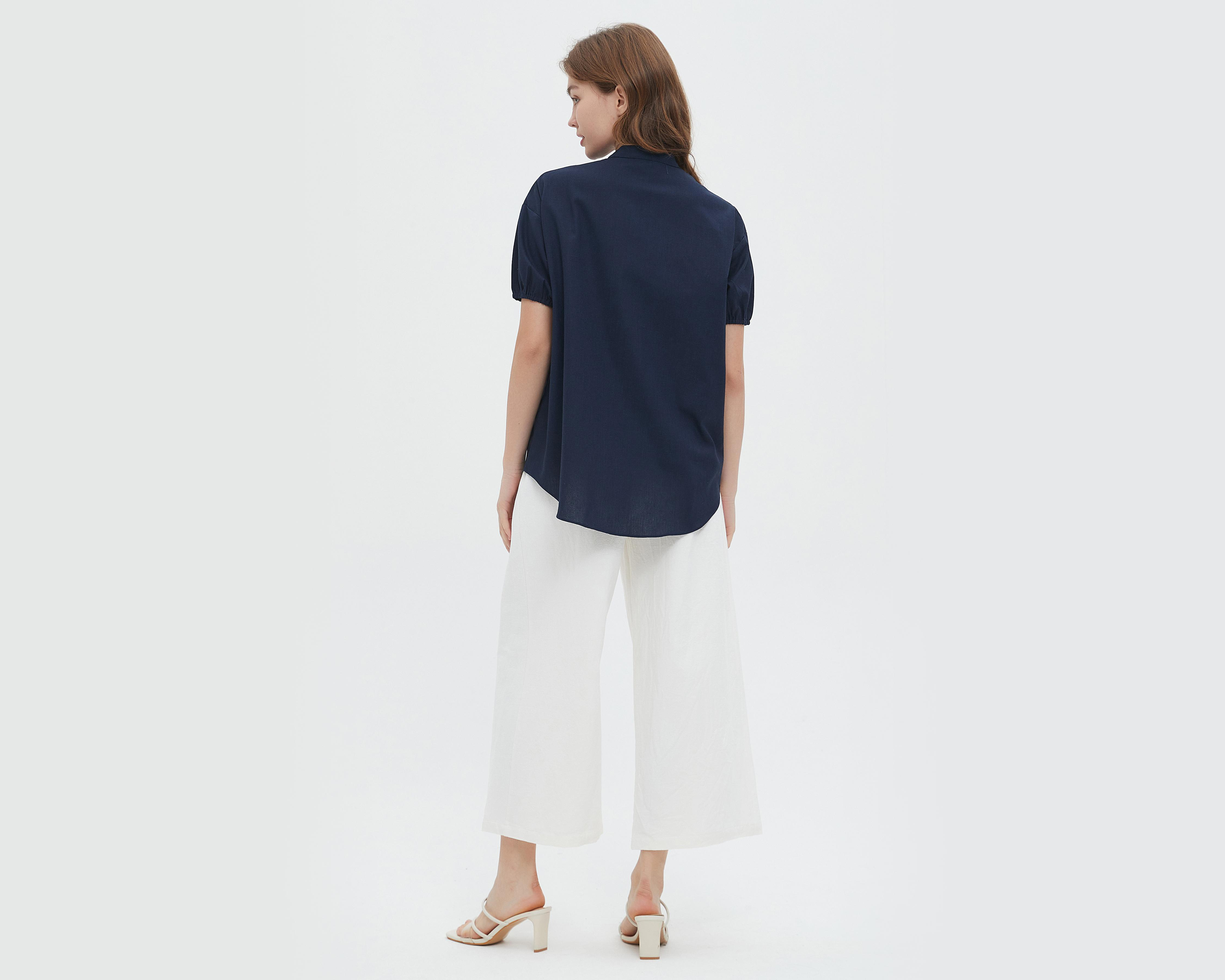Foto 4 | Blusa Sahara Manga Corta con Botones