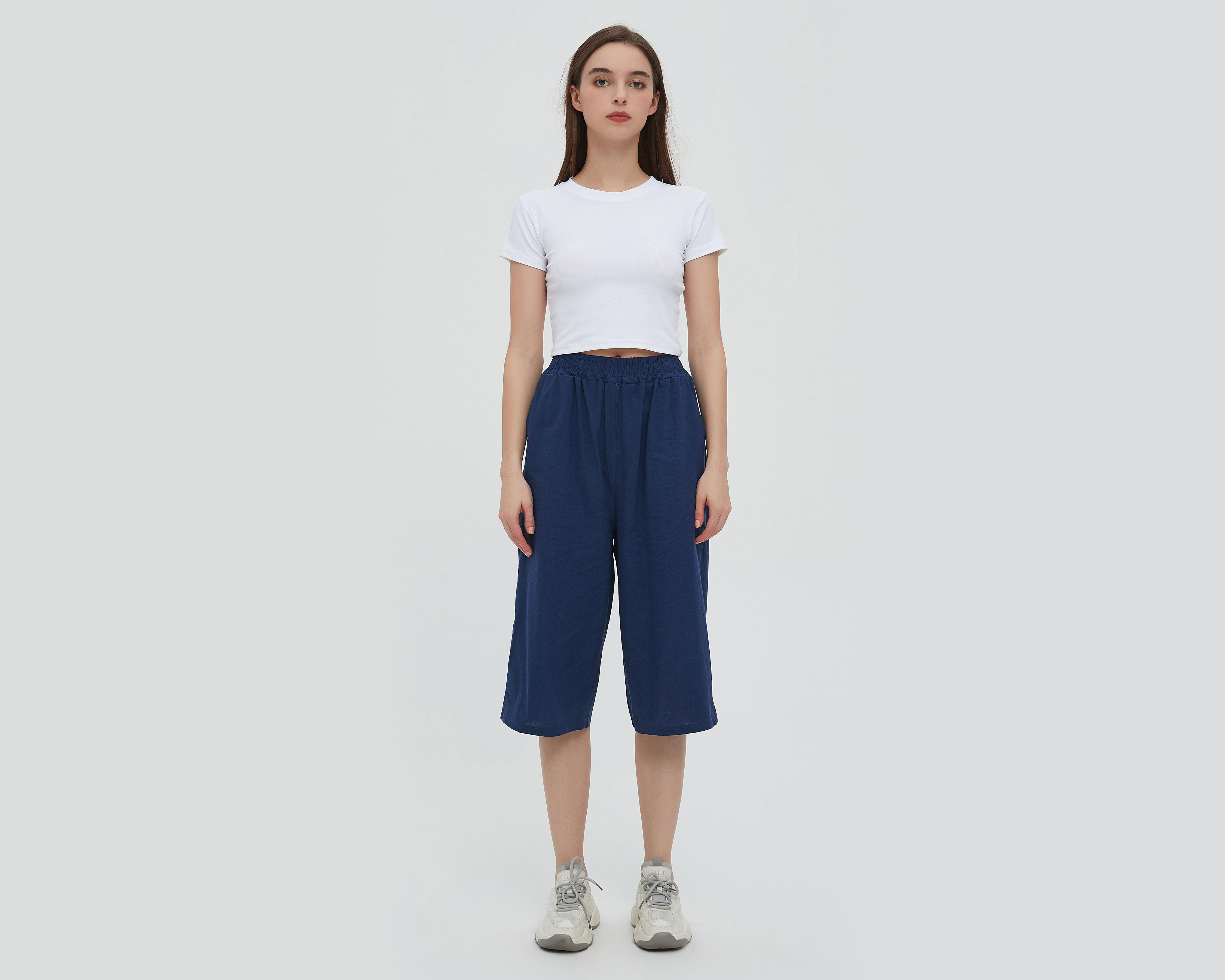 Foto 4 | Pantalón Ancho Sahara de Lino