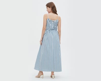 Foto 4 | Vestido Sahara Casual Largo de Tirantes a Rayas