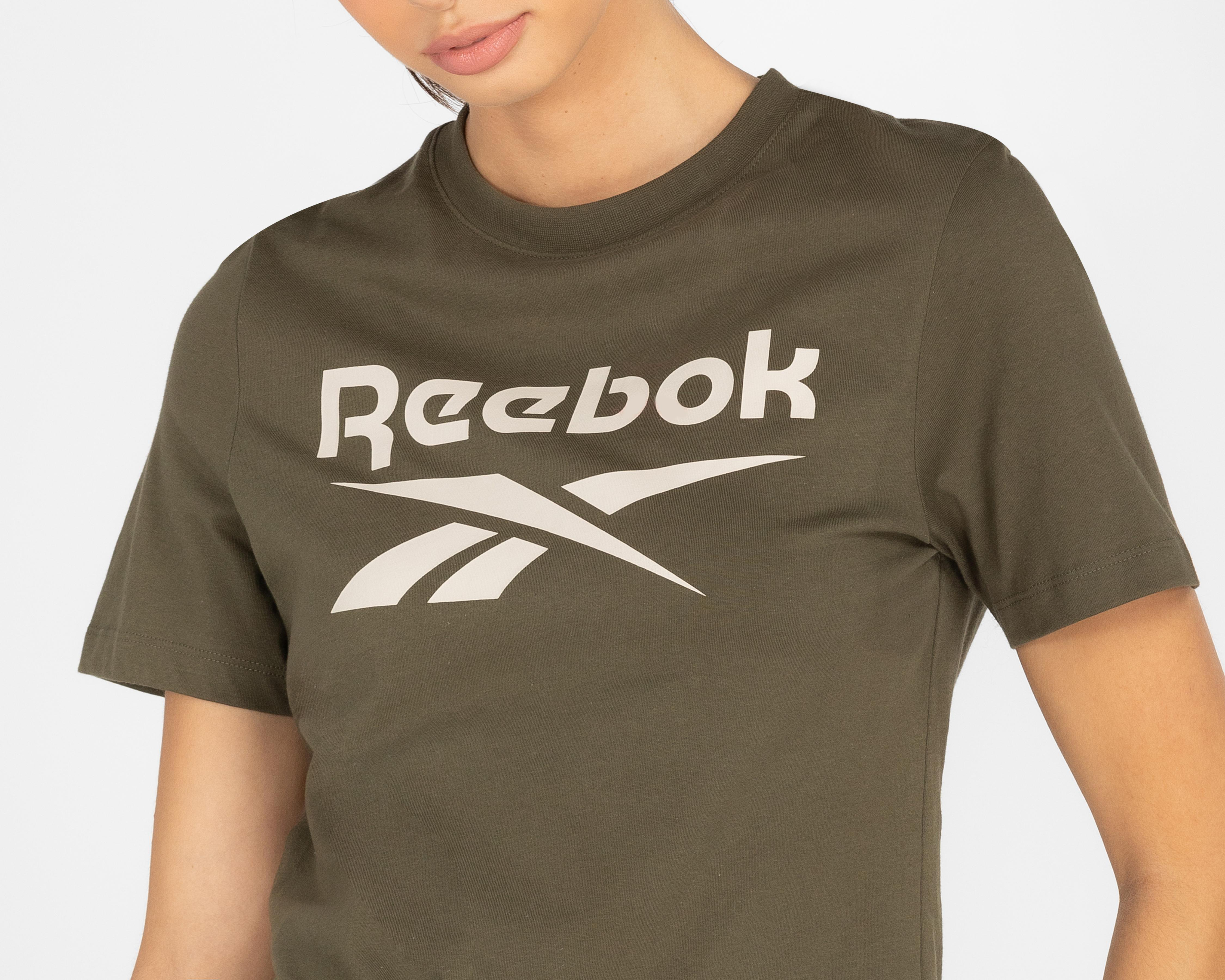 Foto 2 pulgar | Playera Reebok Manga Corta con Estampado