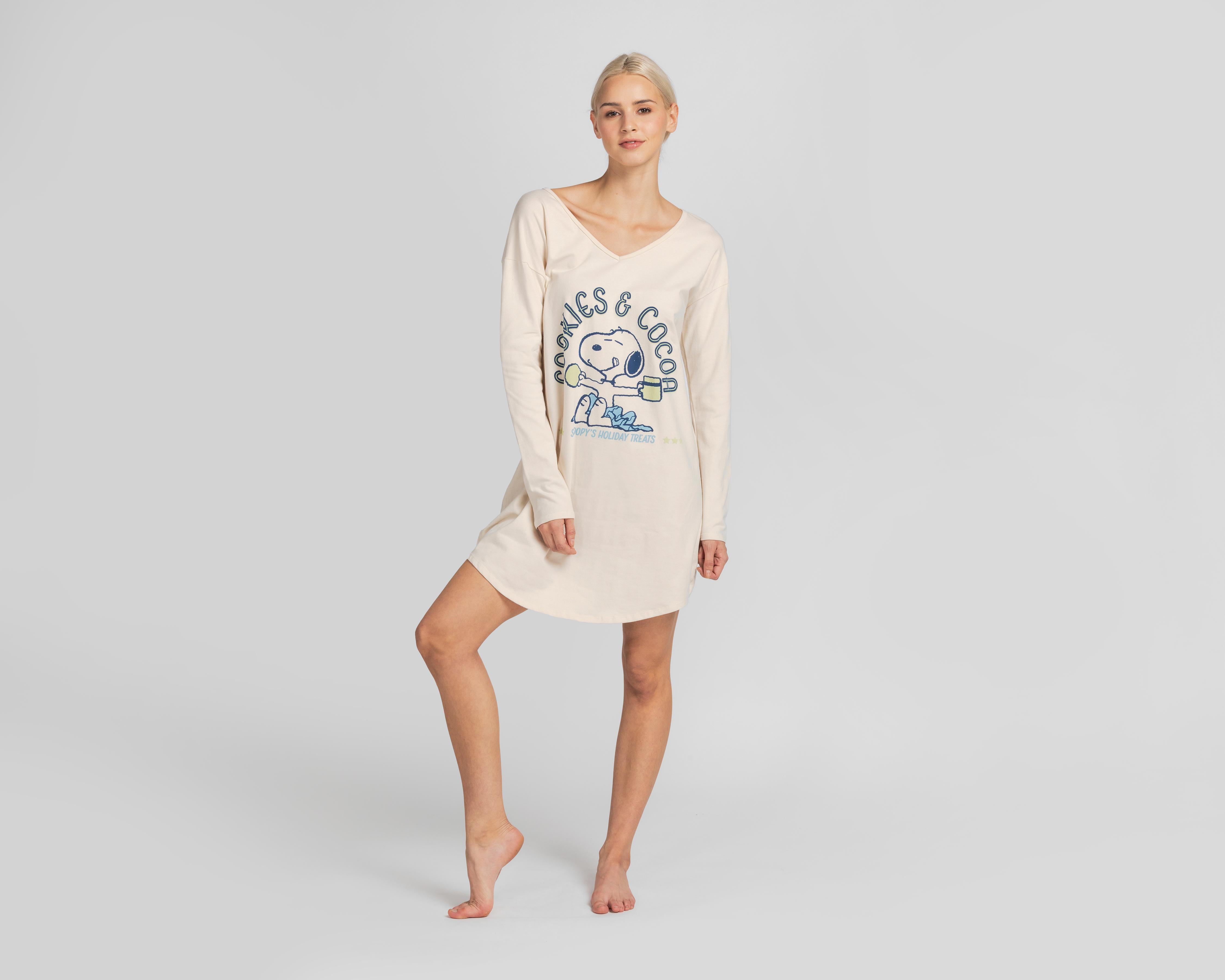 Foto 2 | Camisón Peanuts para Mujer