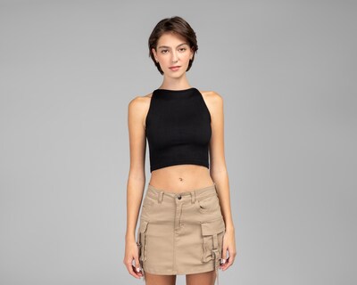 Foto 2 | Playera Strona Negra para Mujer