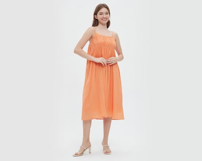 Foto 2 | Vestido Sahara Casual de Tirantes Anaranjado