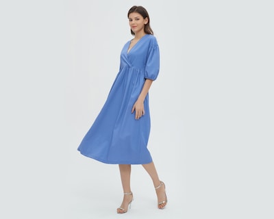 Foto 3 | Vestido Casual Sahara Azul Midi