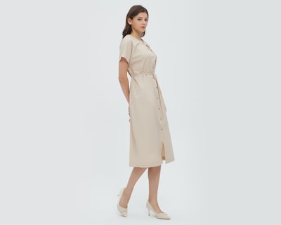 Foto 2 | Vestido Sahara Casual de Lino con Cinturón