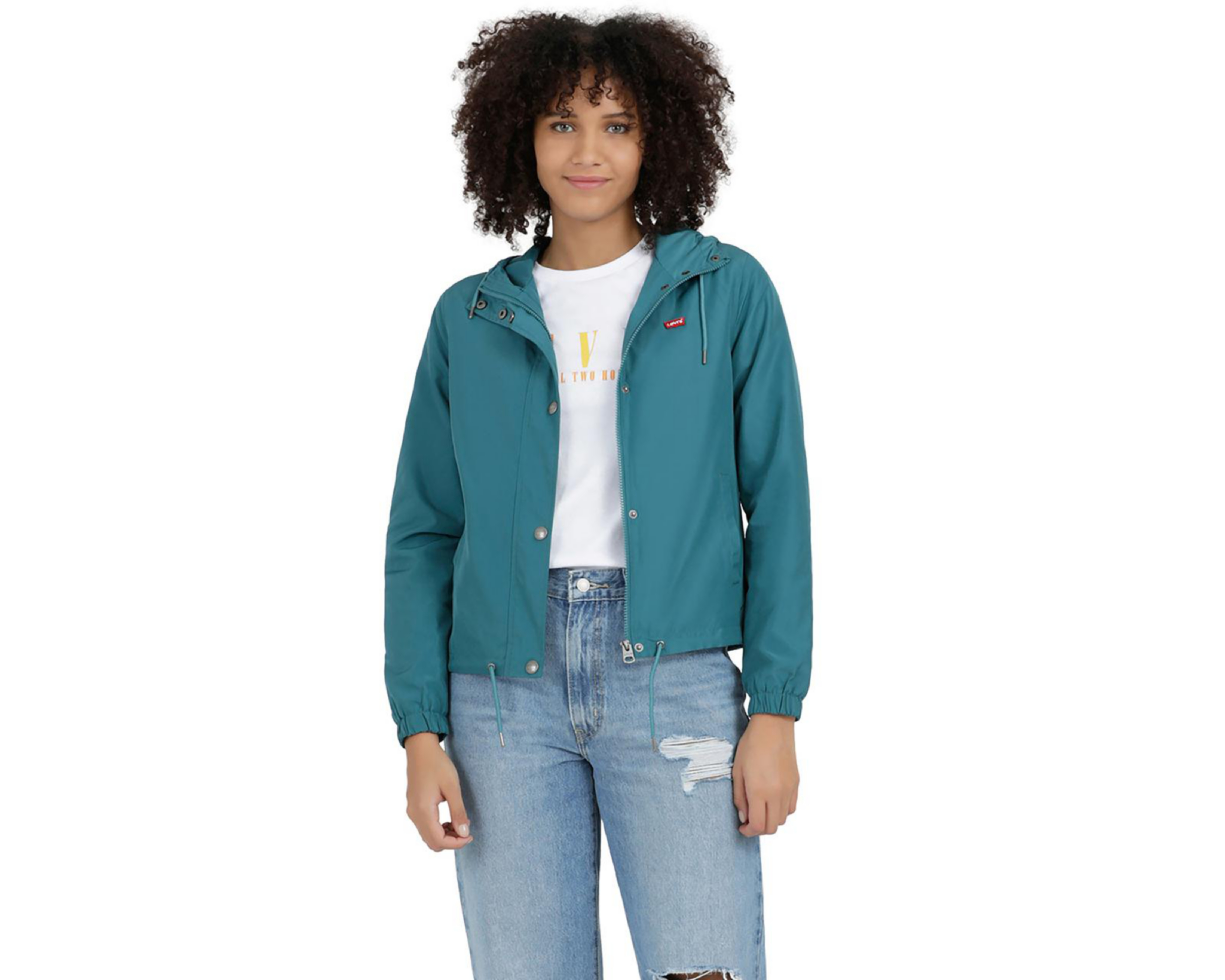Foto 1 | Chamarra Levi's Impermeable Verde