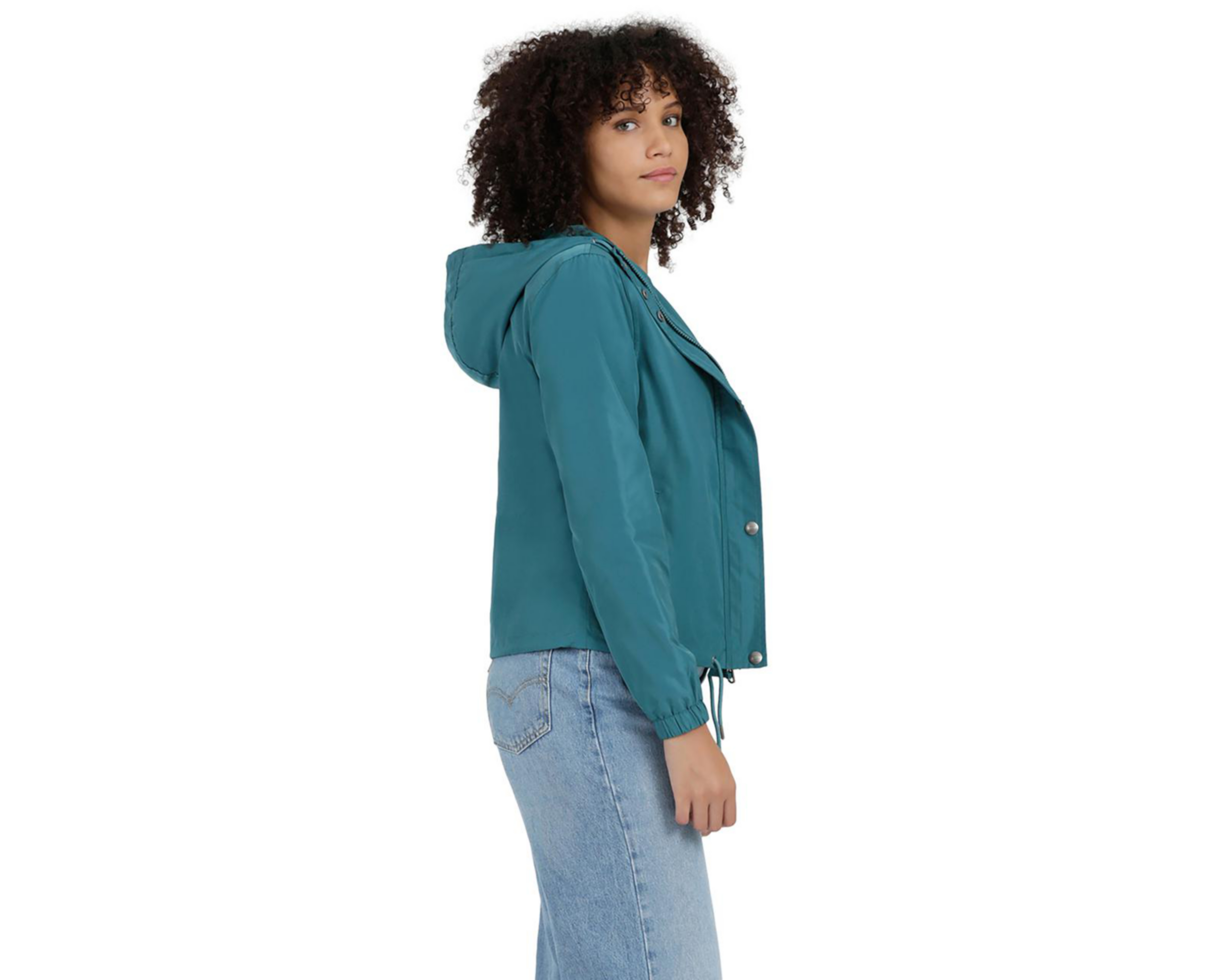 Foto 2 | Chamarra Levi's Impermeable Verde