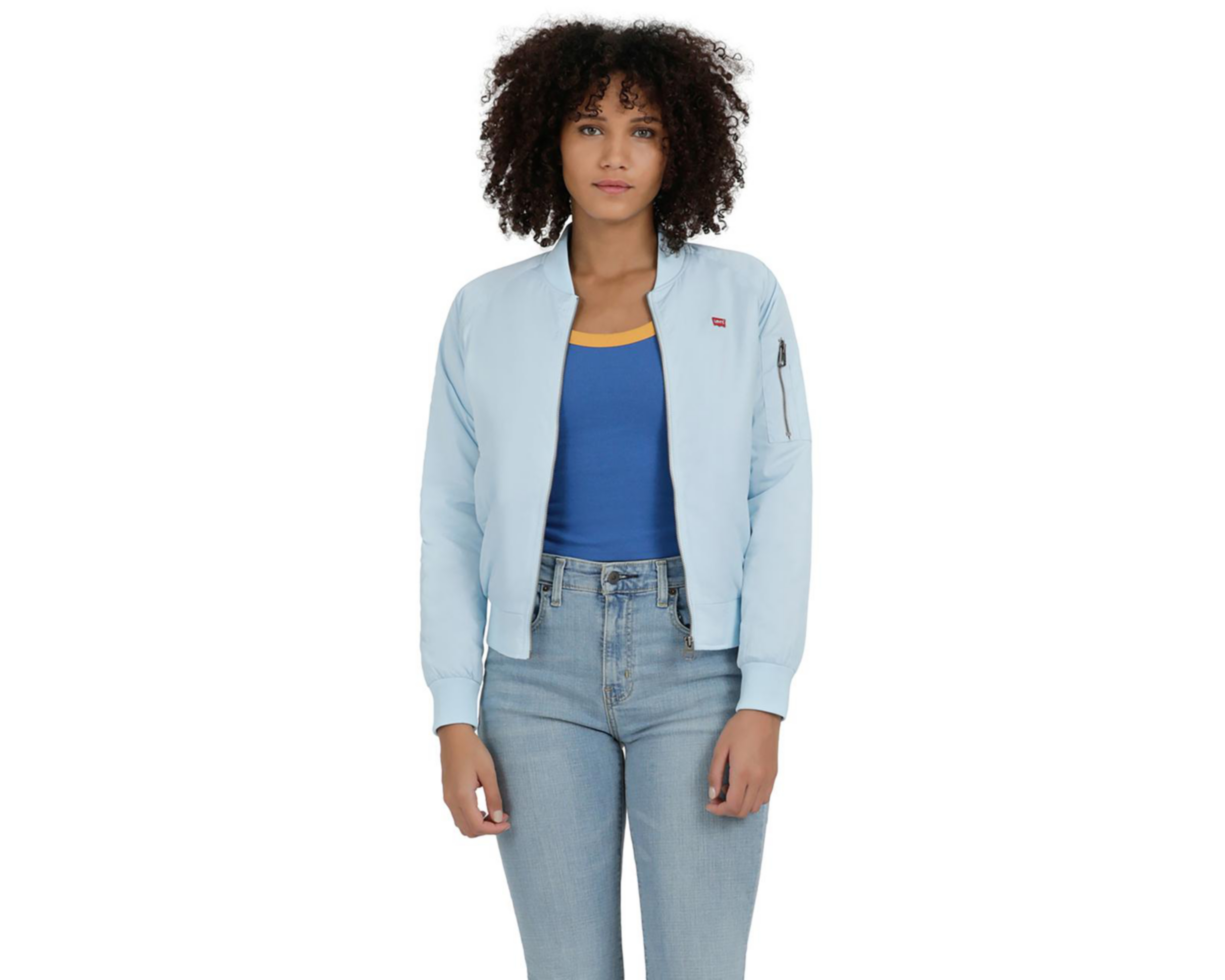 Foto 1 | Chamarra Levi's Azul con Bolsillo