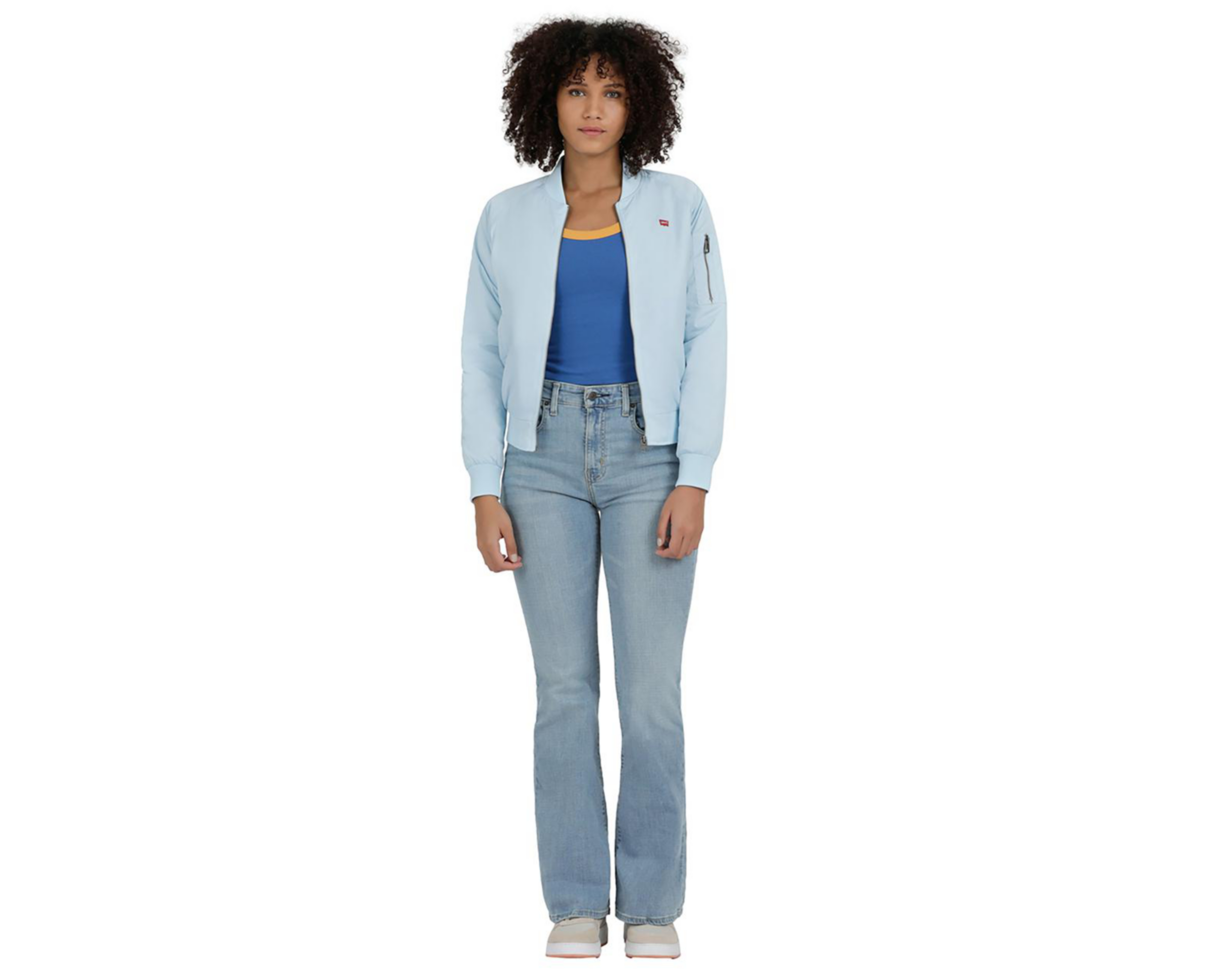 Foto 4 | Chamarra Levi's Azul con Bolsillo