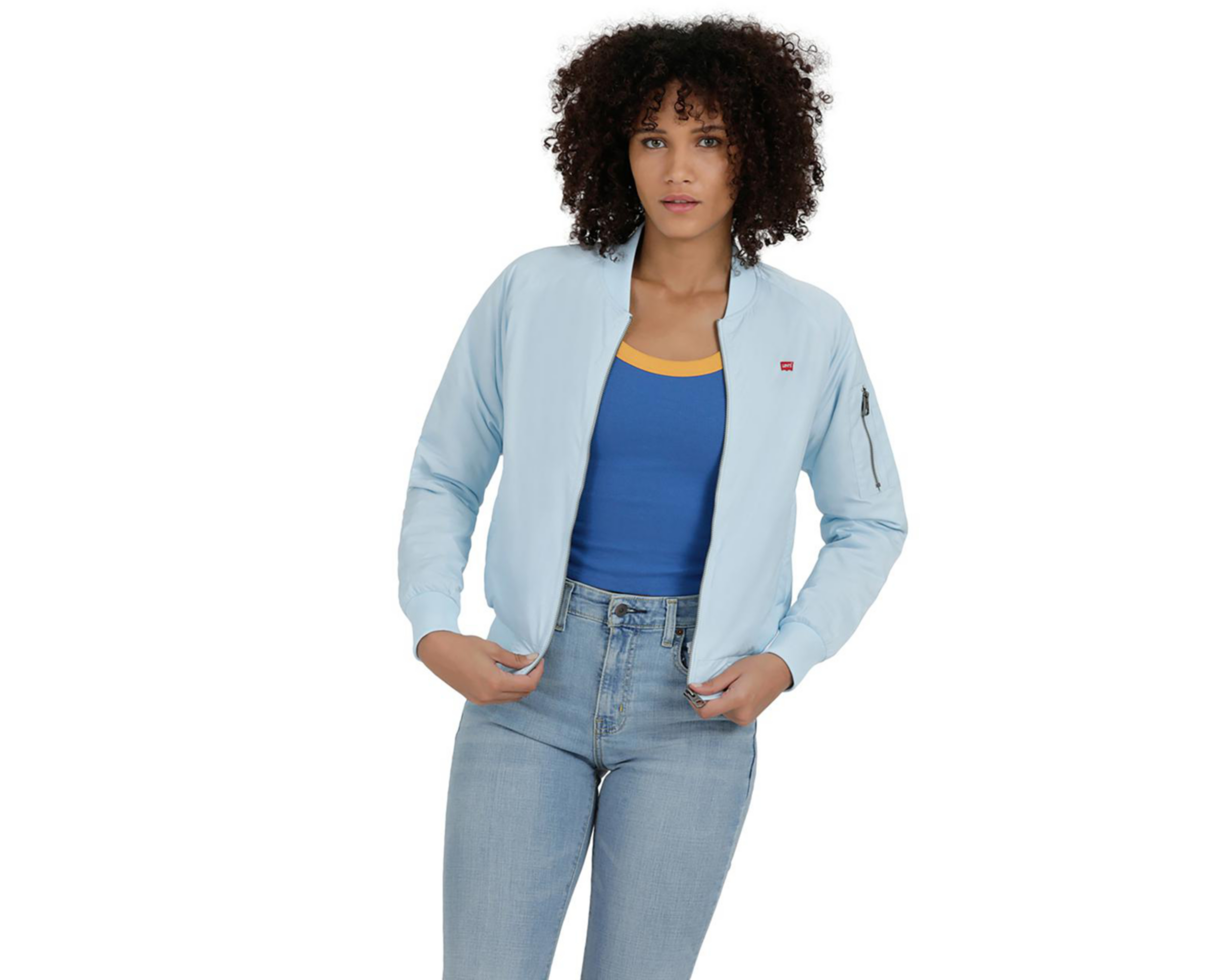 Foto 5 | Chamarra Levi's Azul con Bolsillo