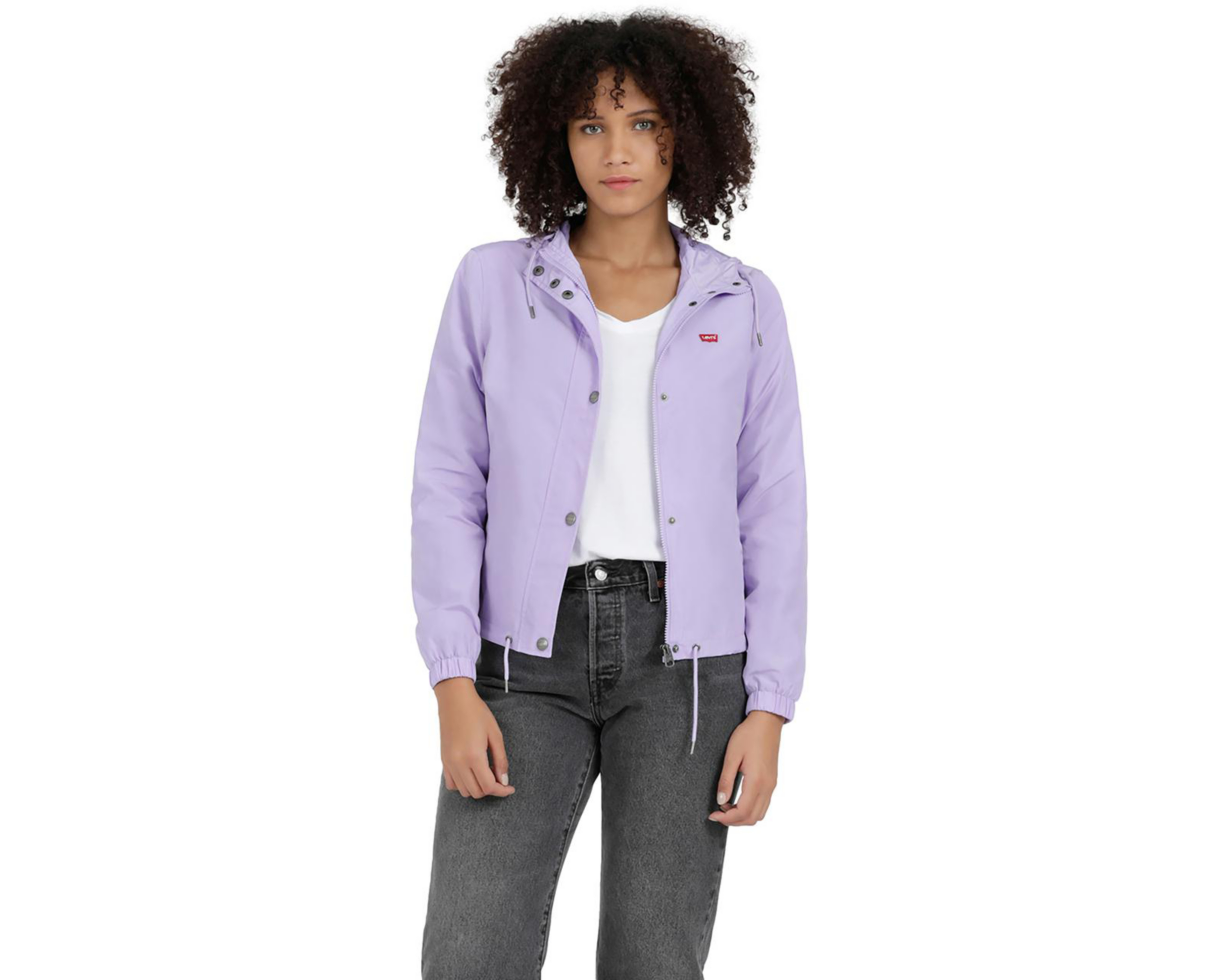 Foto 1 | Chamarra Levi's Lila con Capucha