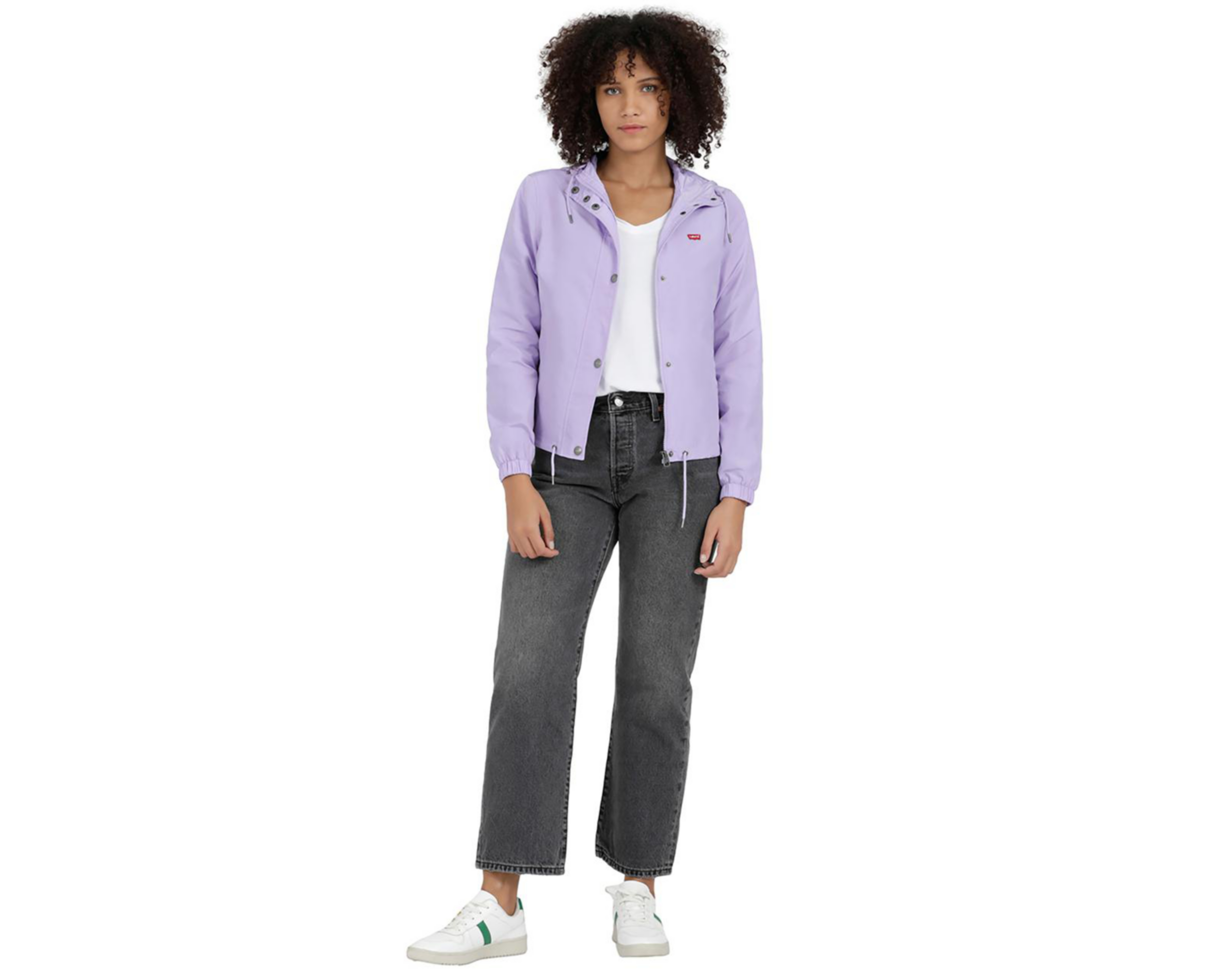 Foto 4 | Chamarra Levi's Lila con Capucha