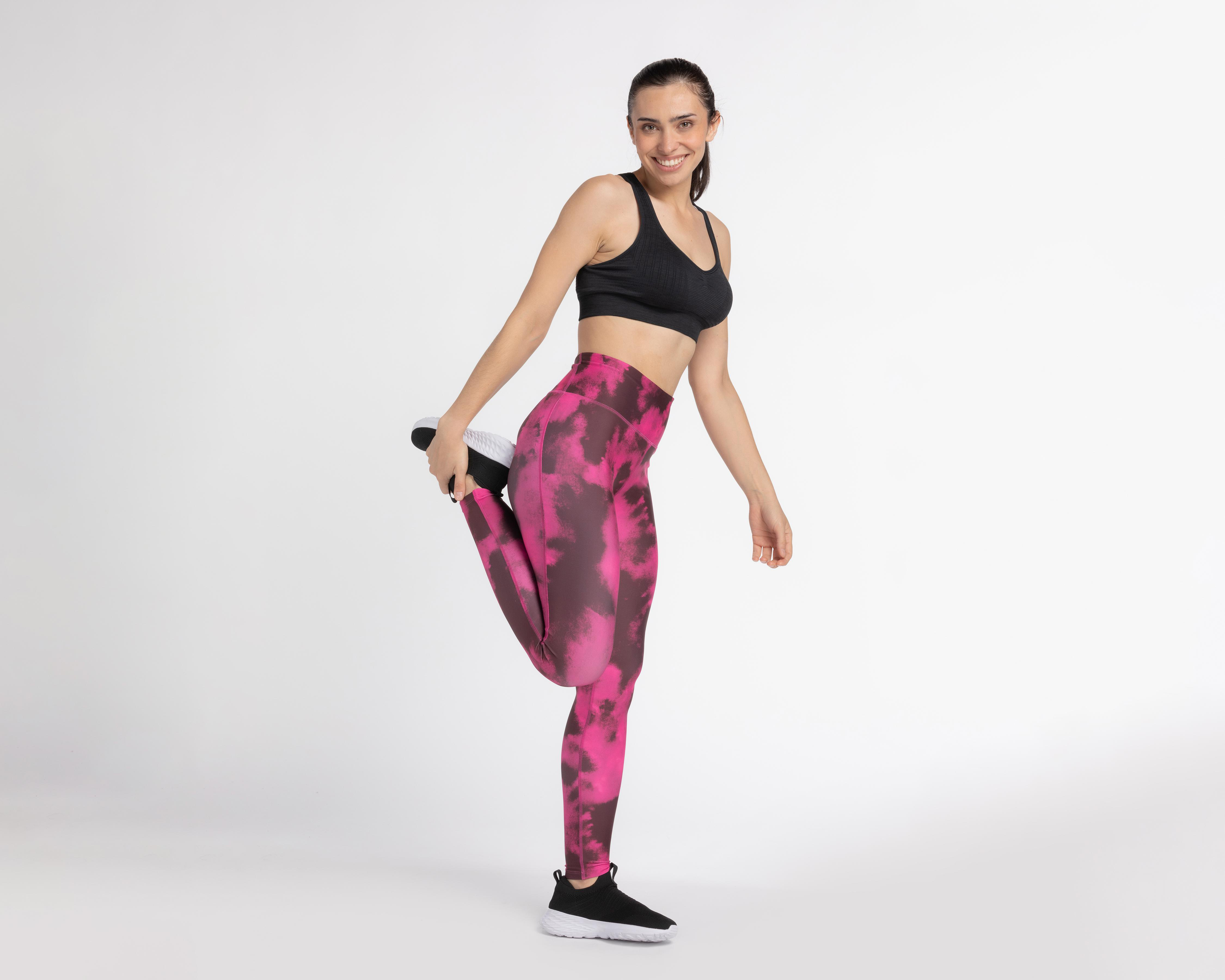 Foto 2 pulgar | Leggings de Entrenamiento Reebok Tiro Alto para Mujer