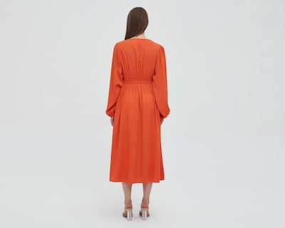 Foto 3 | Vestido Sahara Casual Midi Anaranjado