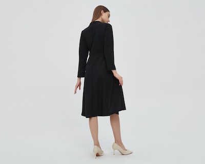 Foto 3 | Vestido Sahara Casual Midi Negro